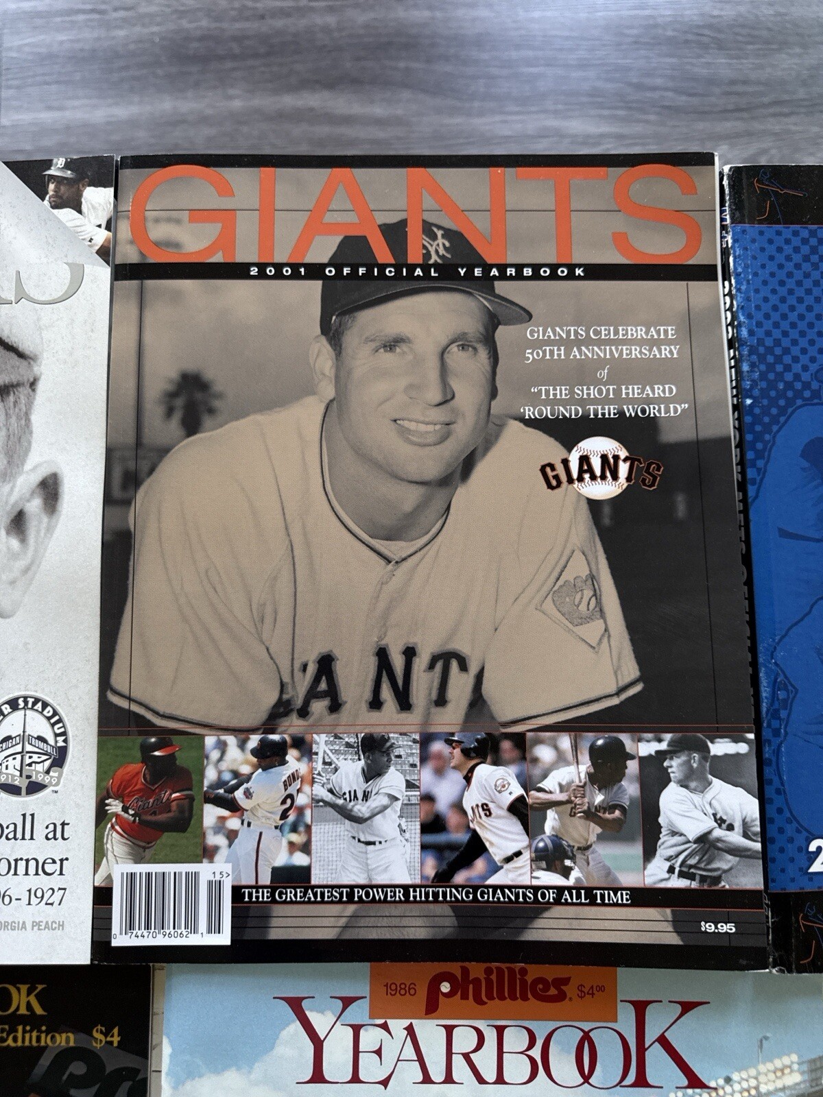 Lot of 7 Sports Yearbooks MLB NFL 1982–2003 Phillies Mets Giants A’s Tigers