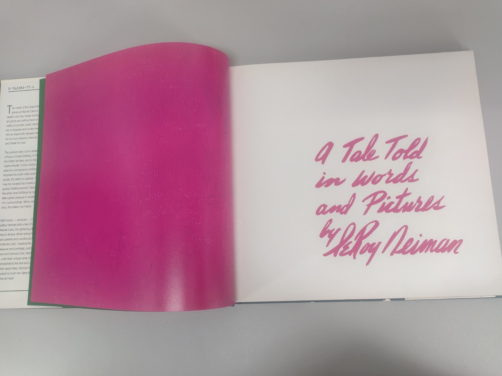 MONTE CARLO CHASE Autographed Signed LeRoy Neiman Hard Cover Book First Edition