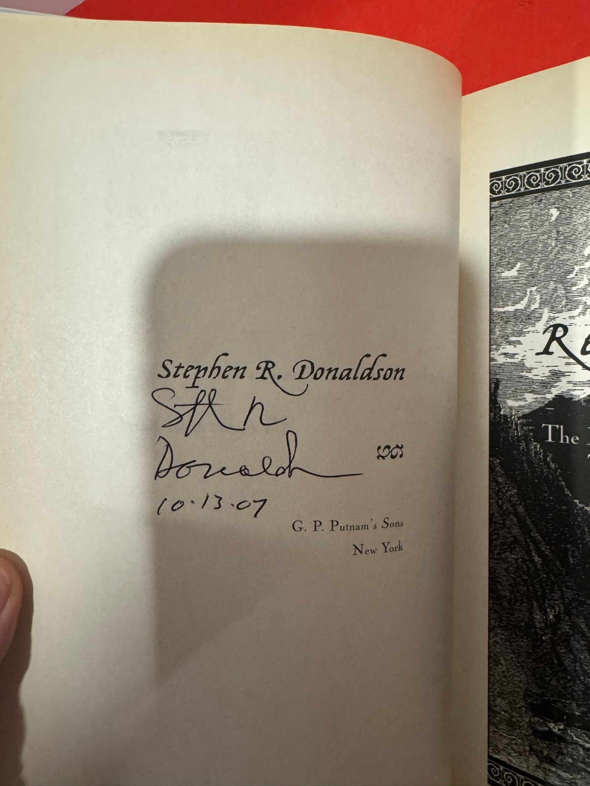 Fatal Revenant 1st Edition 1st Print Signed Stephen R. Donaldson