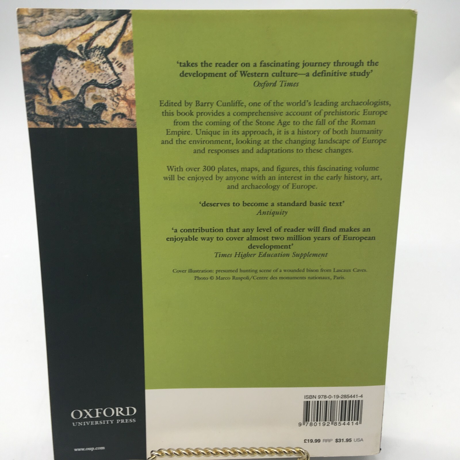 THE OXFORD ILLUSTRATED HISTORY OF PREHISTORIC EUROPE By Barry Cunliffe Like New