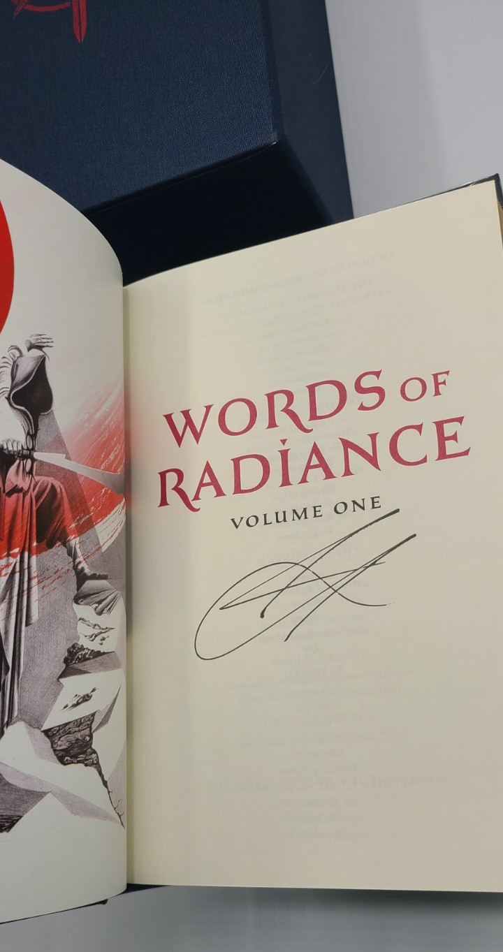Words of Radiance (Leatherbound, Signed) Brandon Sanderson Brand New 1st Cosmere