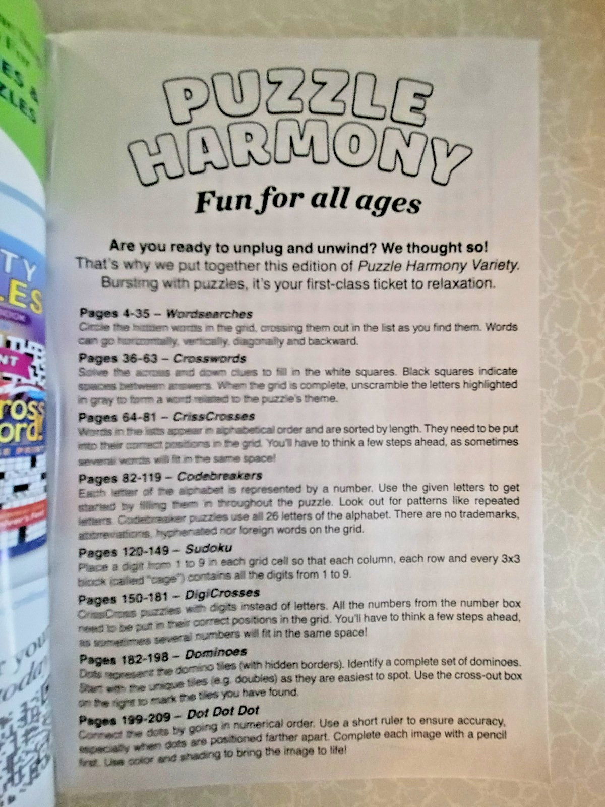 Puzzle Harmony Variety Puzzles -Take-A-Break-520+ Winter Themed Puzzles-All Ages