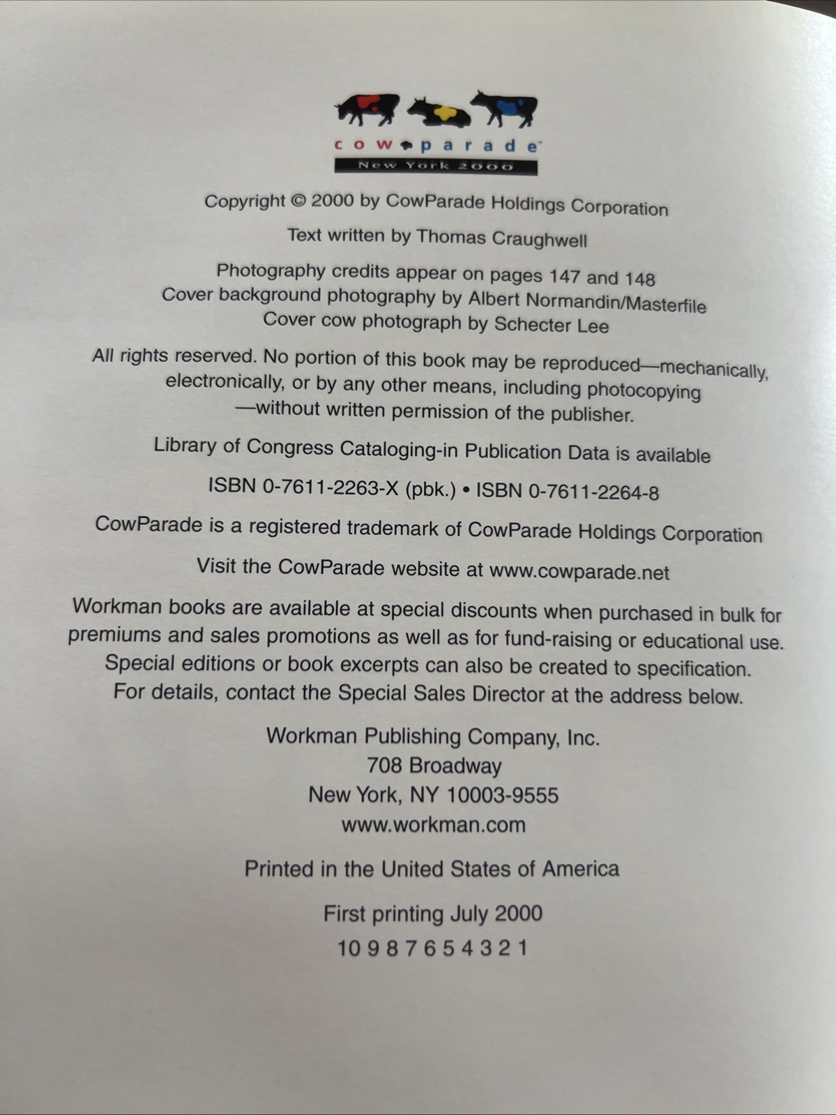 CowParade New York By Craughwell, Thomas J. Hardcover