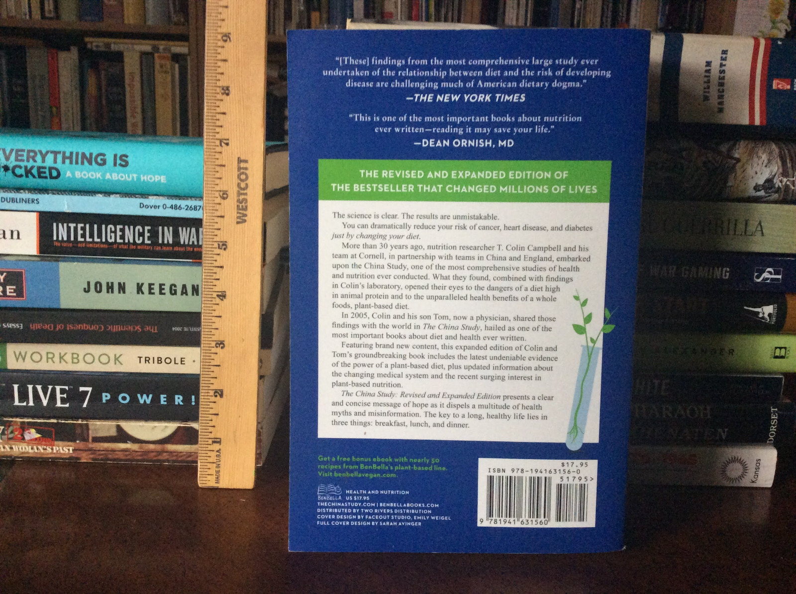 The China Study: Revised and Expanded Edition By T. Colin Campbell 2016 PB VG