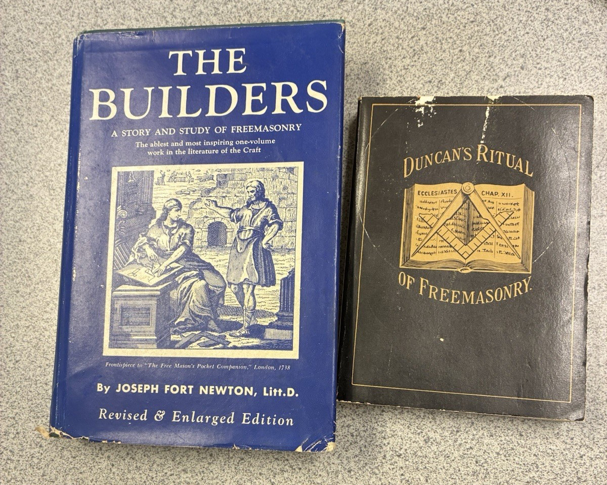 The Builders, and Duncan’s Ritual of Freemasonry (lot of 2 volumes)