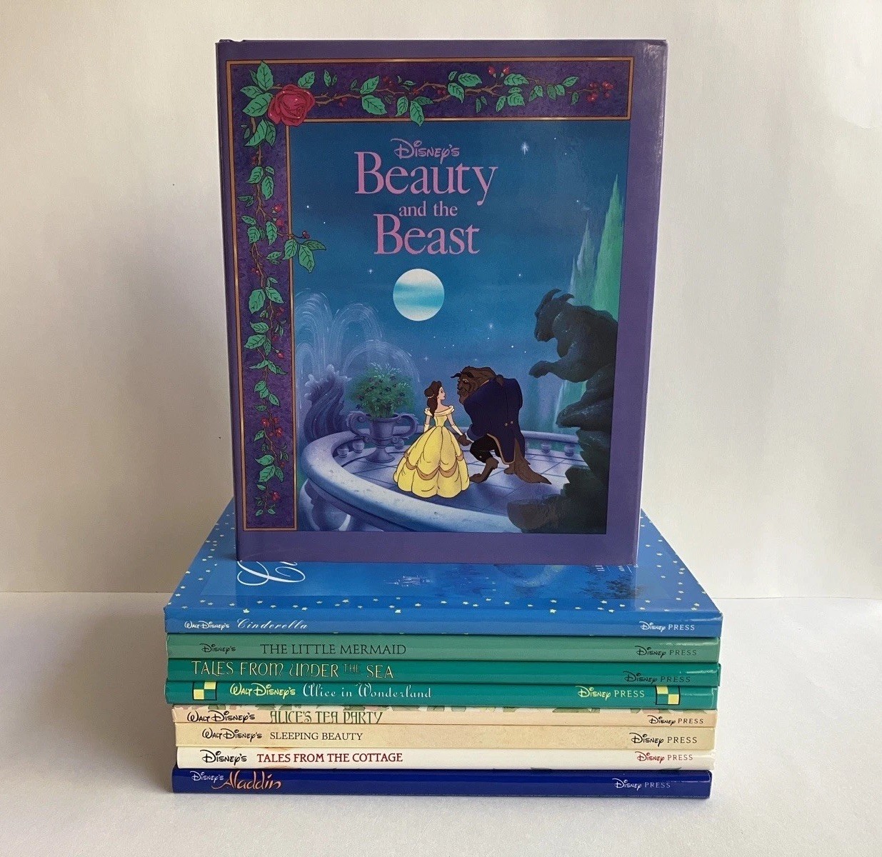 Lot 9 Disney Press Story Books HC/DJ First Editions Cinderella, Little Mermaid
