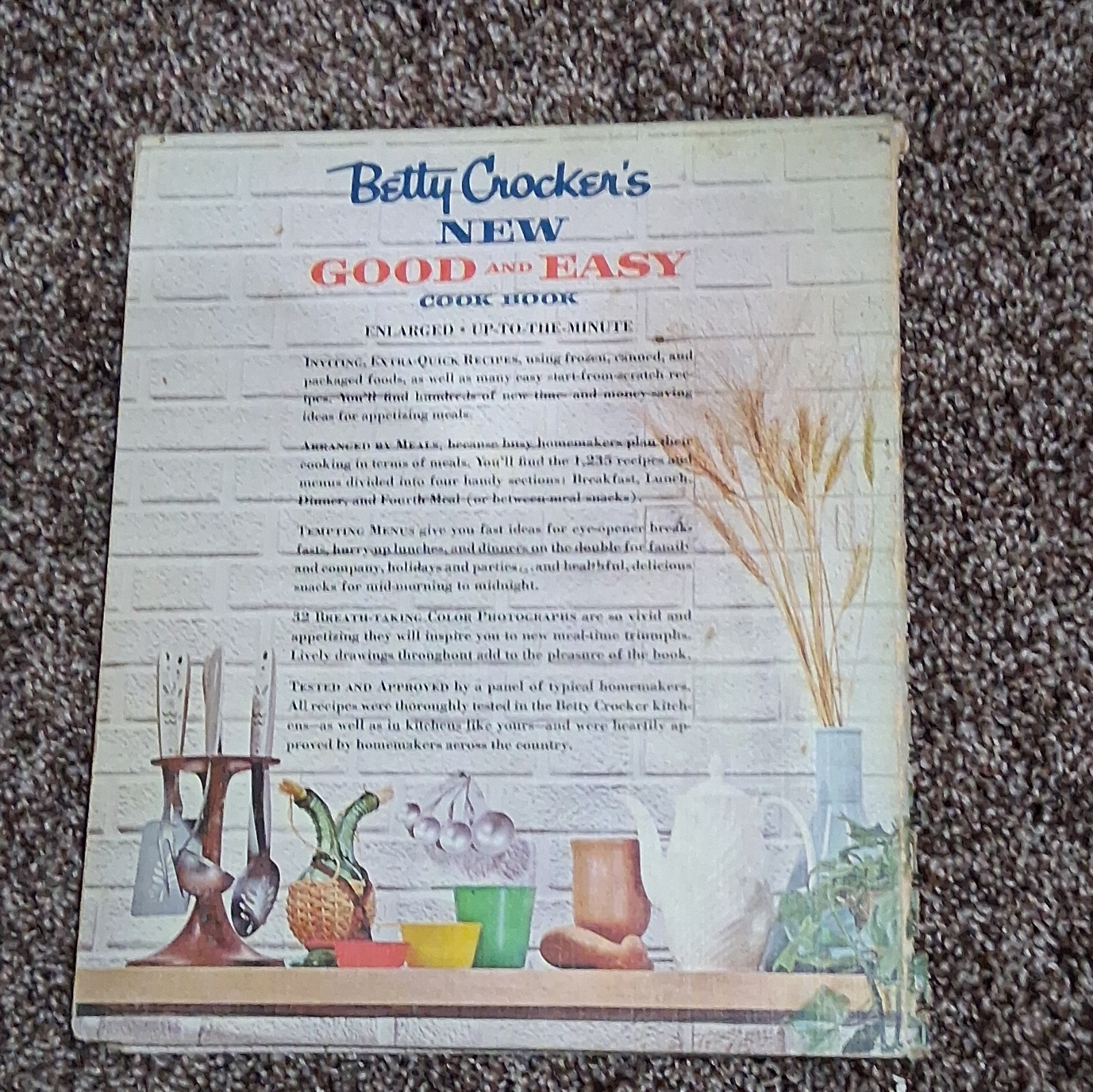 Betty Crocker’s New Good and Easy Cook Book Ring/Wire Bound Illustrated