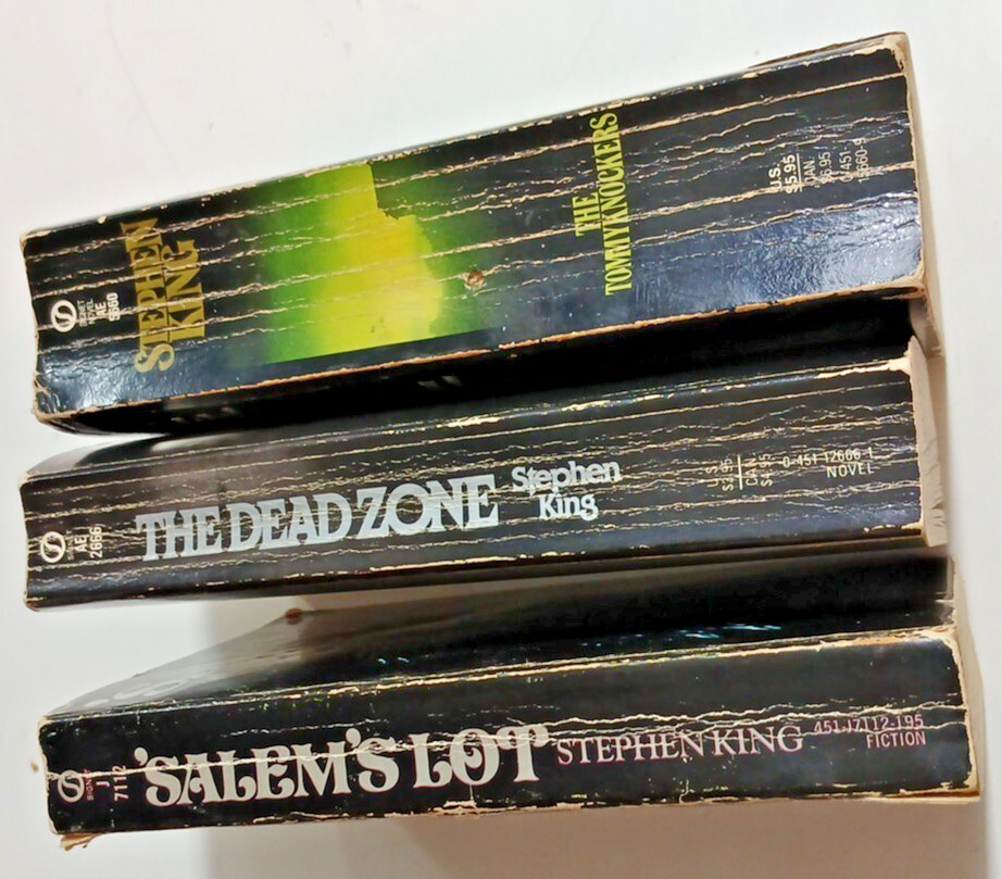 Stephen King Early Lot 3 1st Signet Ed. Salem’s Lot, Dead Zone, Tommyknockers