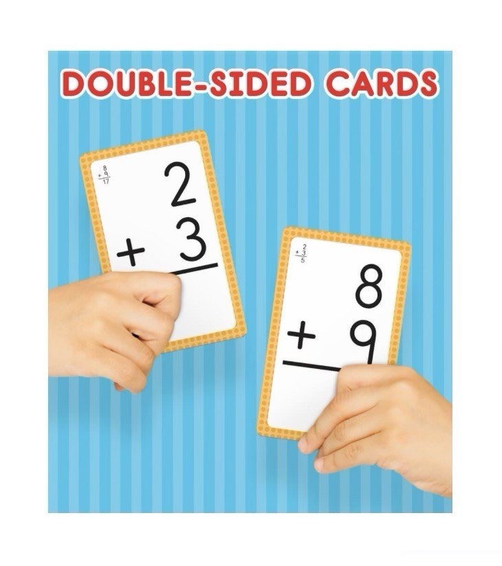 Brighter Child Addition 0 to 12 Flash Cards, 54 Cards ~ Grades 1-3 / Age 6+ NEW