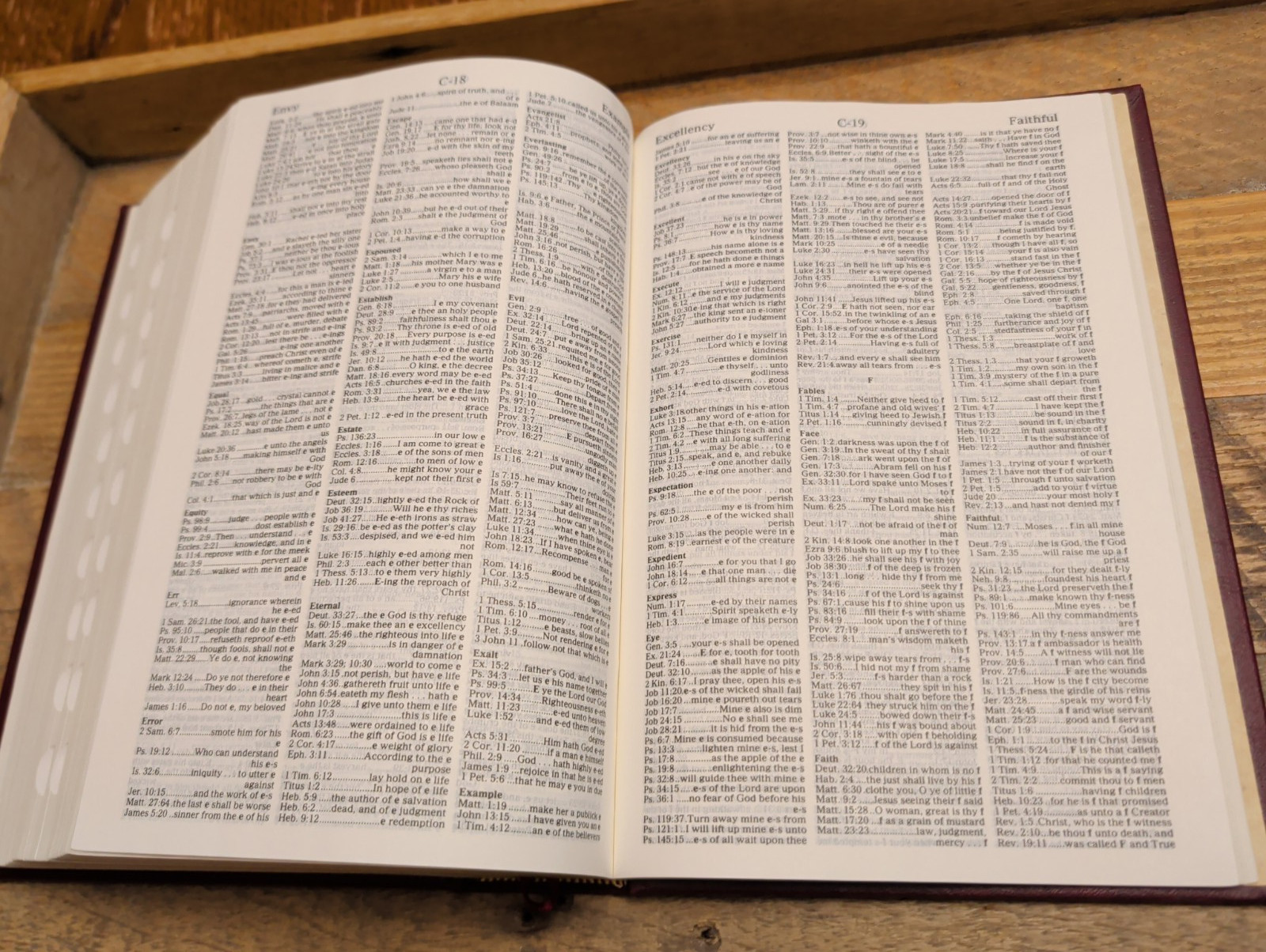 VG! KJV Master Study Bible Burgundy Padded HC Thumb Indexed 1k pages Study Helps