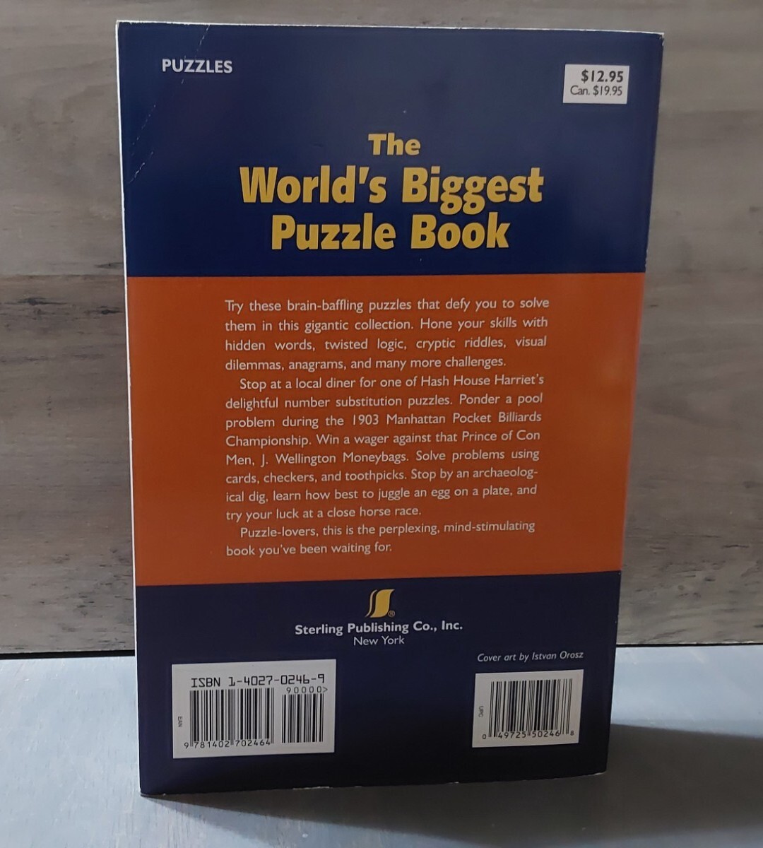 The World’s Biggest Puzzle Book Paperback Charles Barry Townsend 2002 588pgs