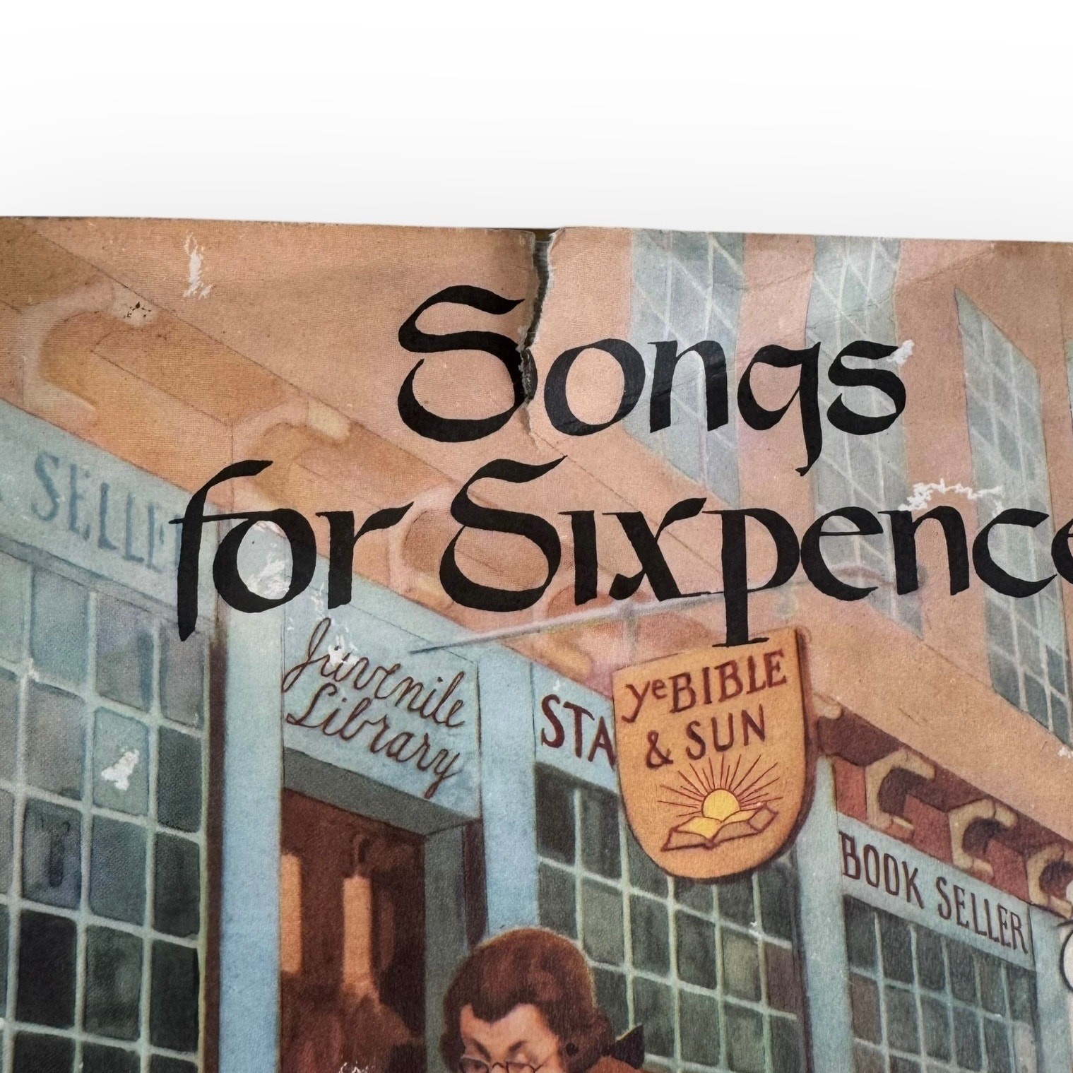 Vintage 1955 Songs for Sixpence Hardcover, Josephine Blacksrock, DJ Included