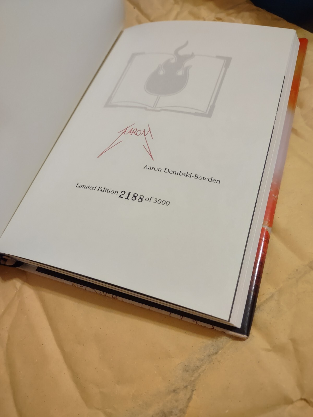 Aurelian The Eye stares back by Aaron Dembski-Bowden – Signed Edition – HC