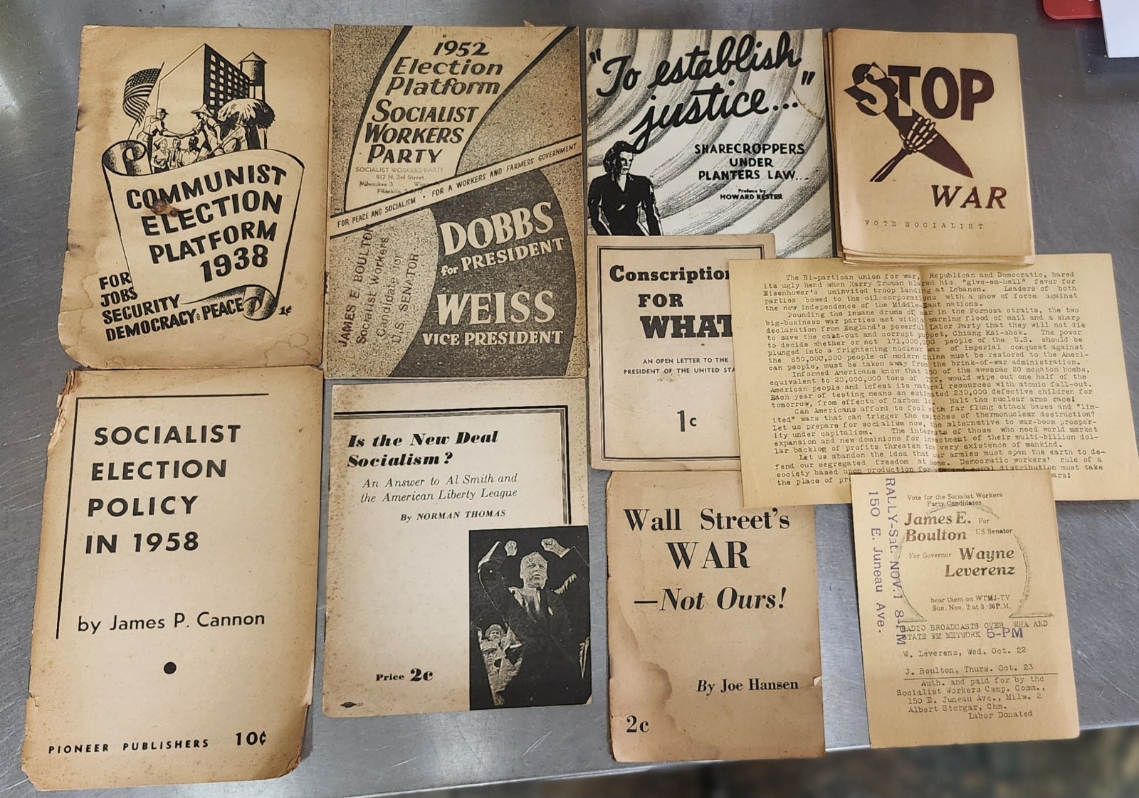 Vtg Radical Pamphlets Lot Black Liberation Socialism Apartheid Cuba Mao Marx