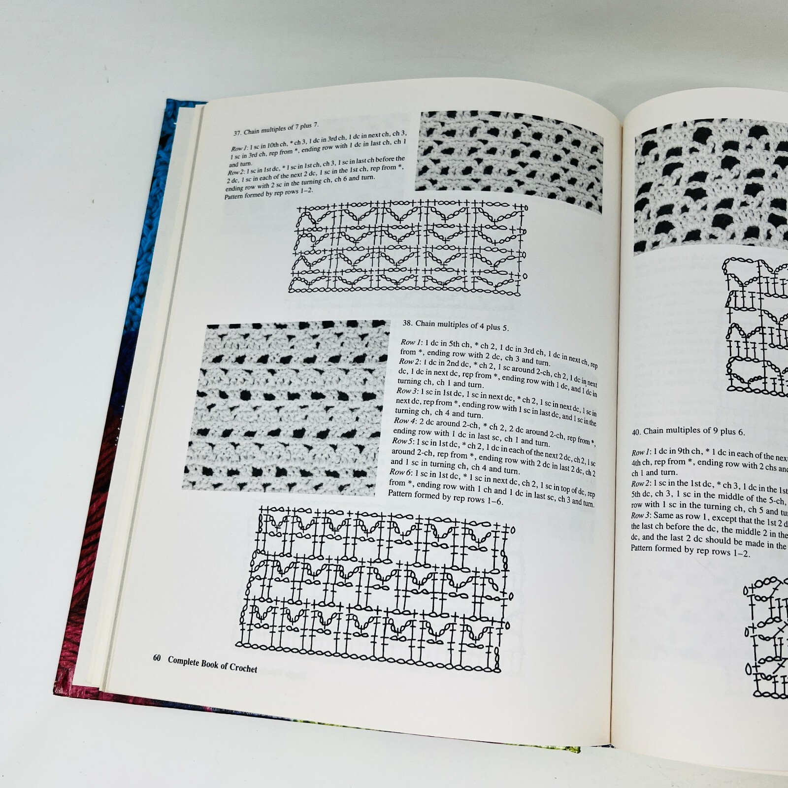 Complete Book of Crochet Stitch-Designs Linda Schapper Hardcover Patterns 1985