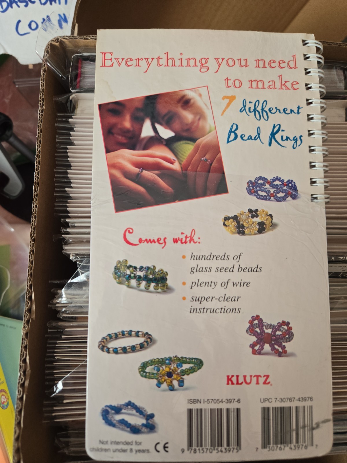 Klutz Bead Rings Craft Kit by Anne Akers Johnson – Complete Sealed – 7 Designs