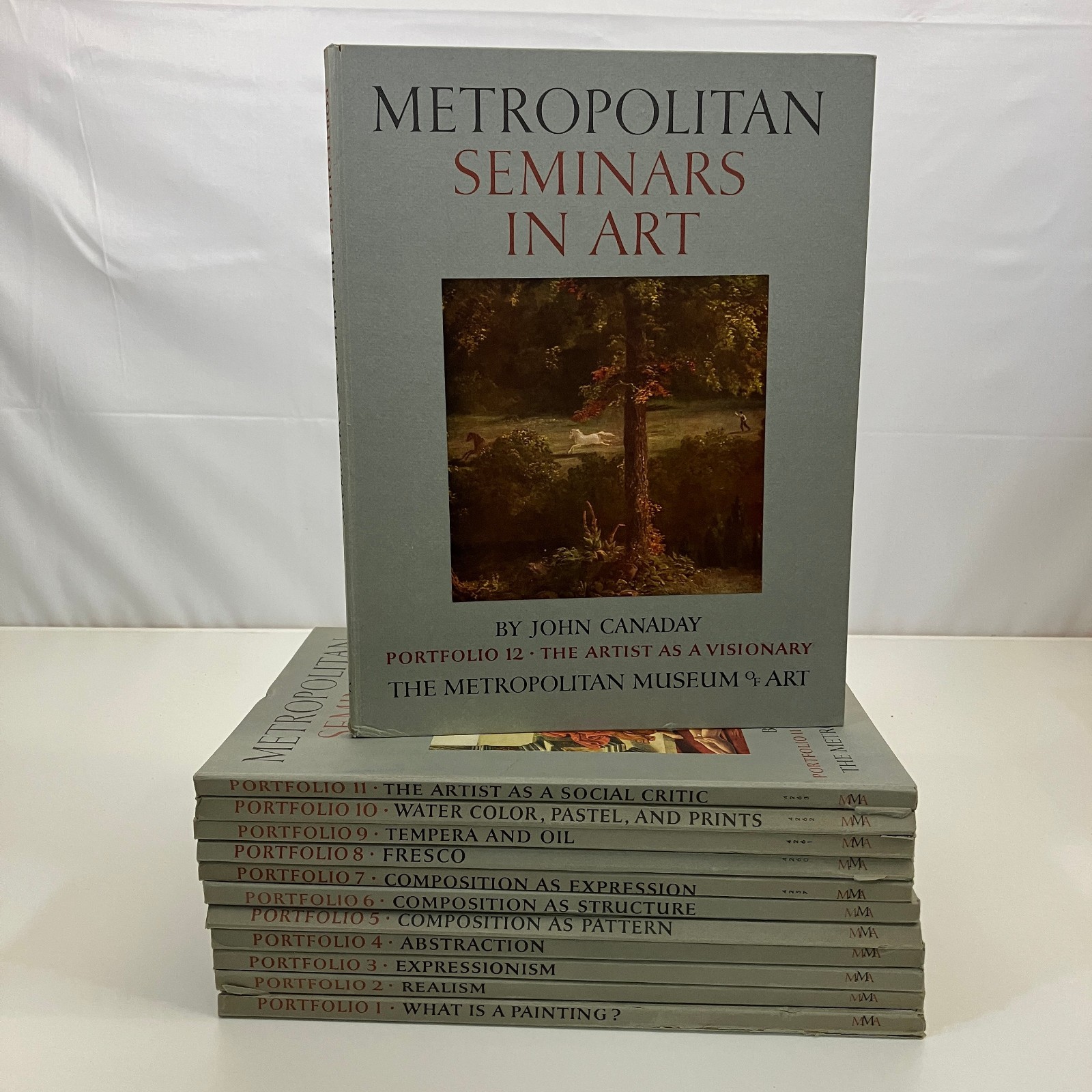 12 Vintage Metropolitan Seminars in Art Hardcover Portfolio Set MMA John Canaday