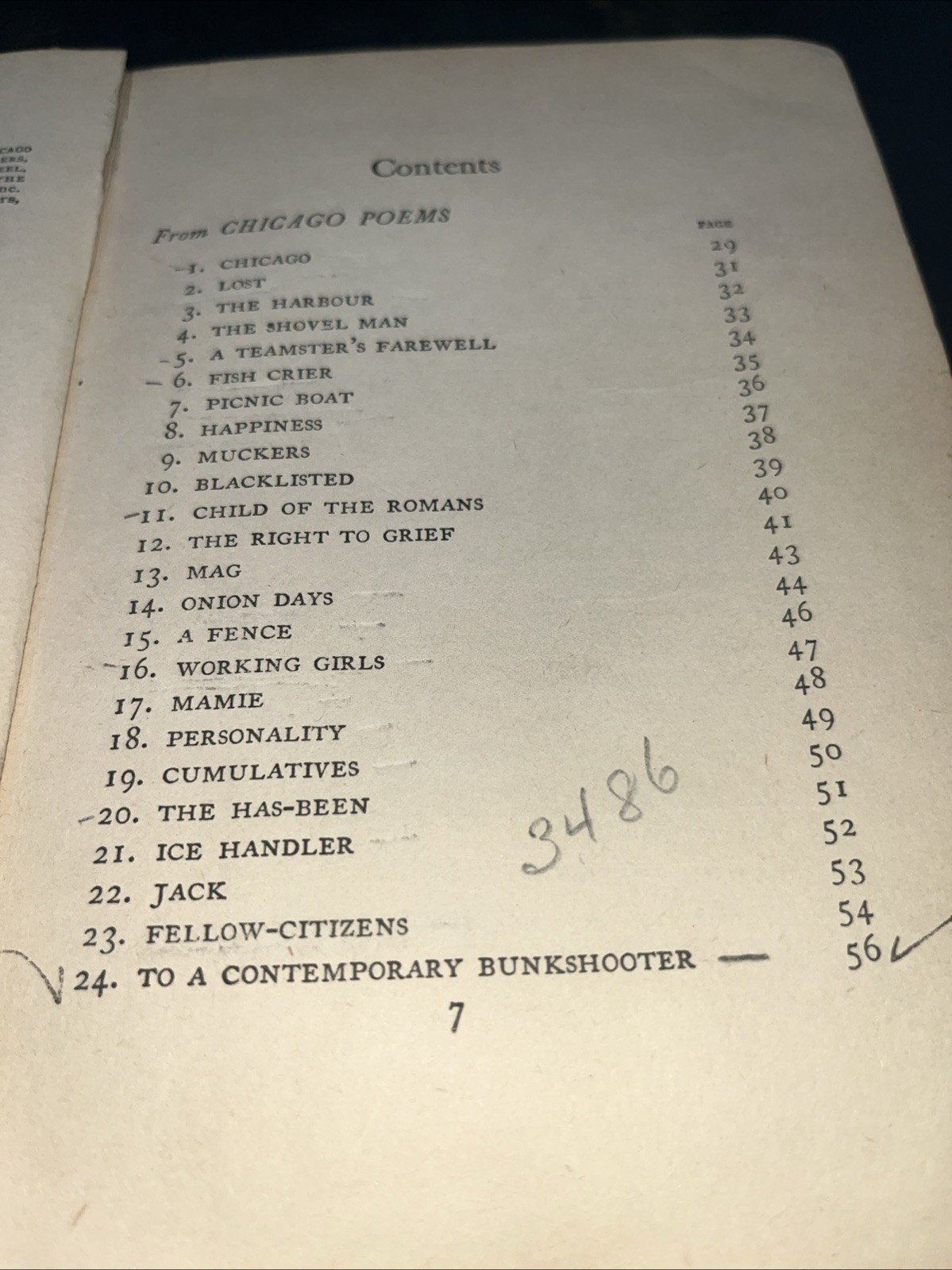 Sandburg Selected Poems (Carl Sandburg; Harcourt, Brace and Co, 1926), HB
