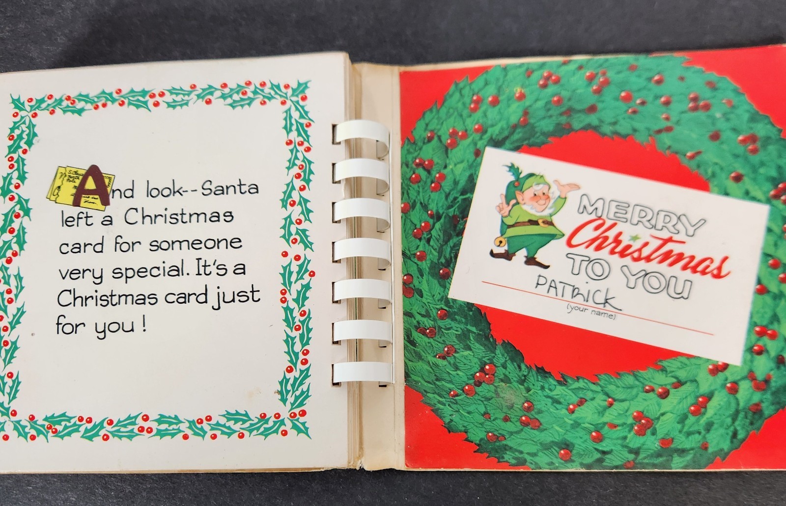 Santas Beard is Soft and Warm Golden Touch and Feel Book Vintage 1974 Christmas
