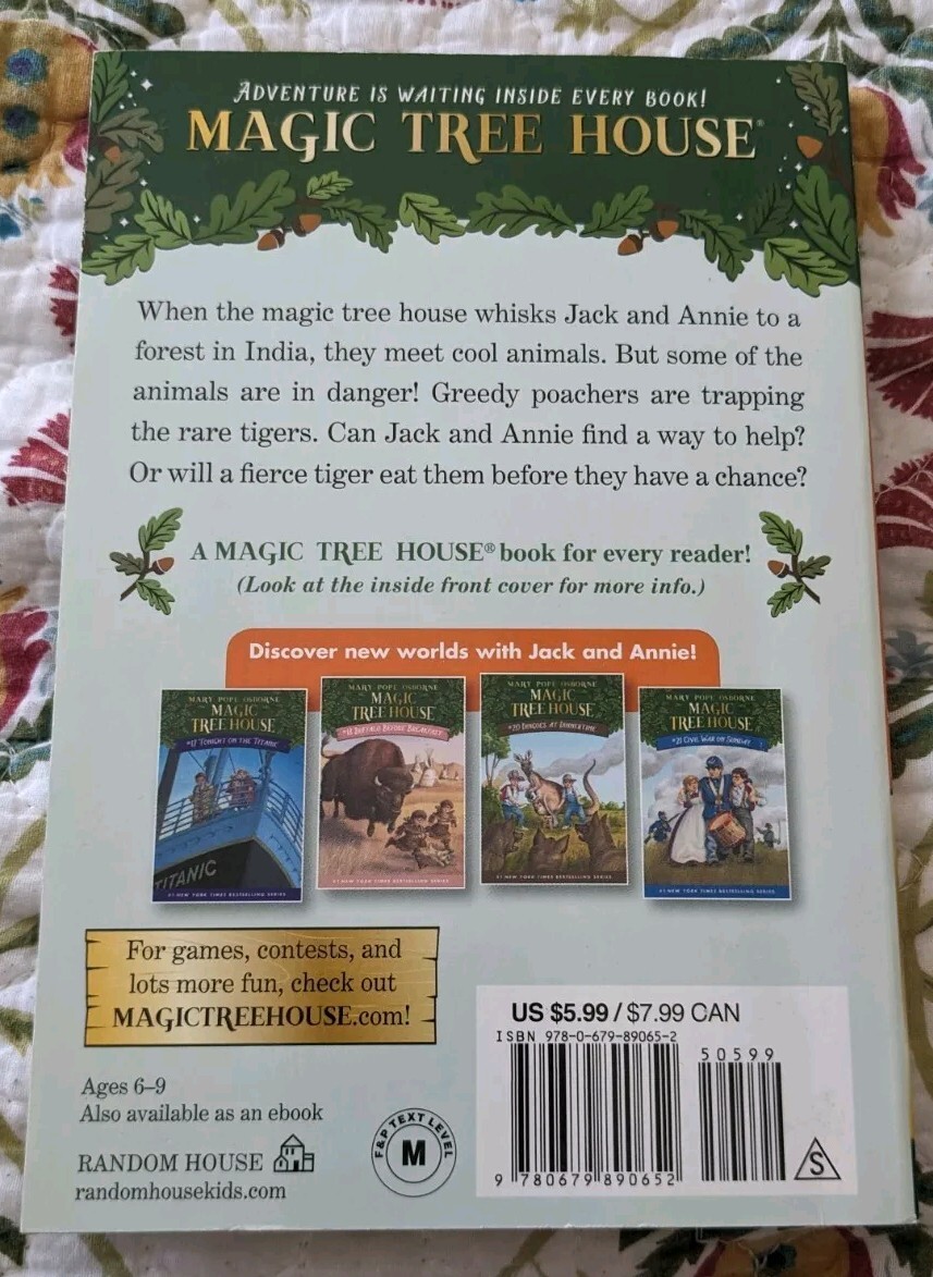 Tigers at Twilight (Magic Tree House, No. 19) – Paperback – GOOD