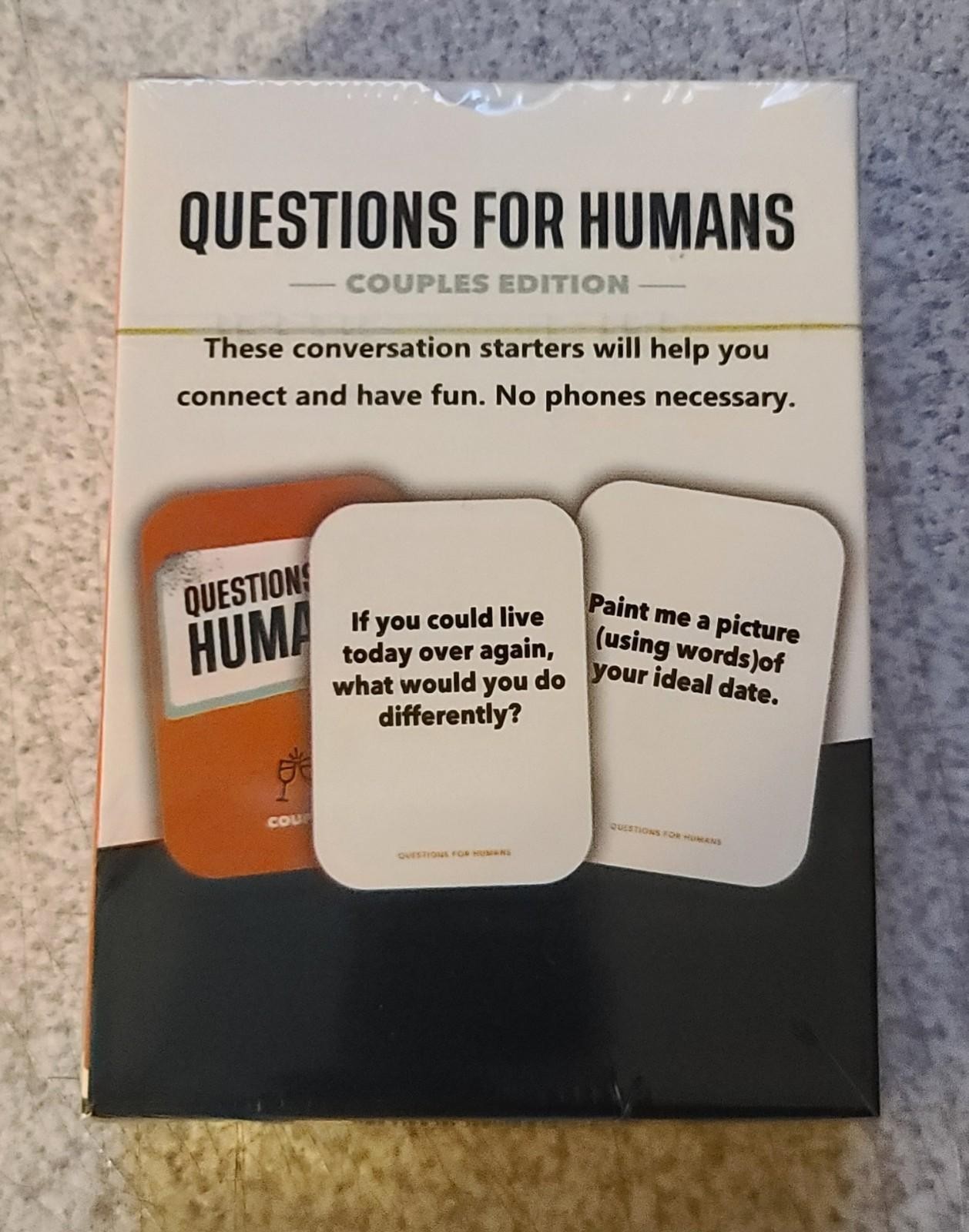 Questions for Humans: Couples by John Delony (2022, Cards,Flash Cards)