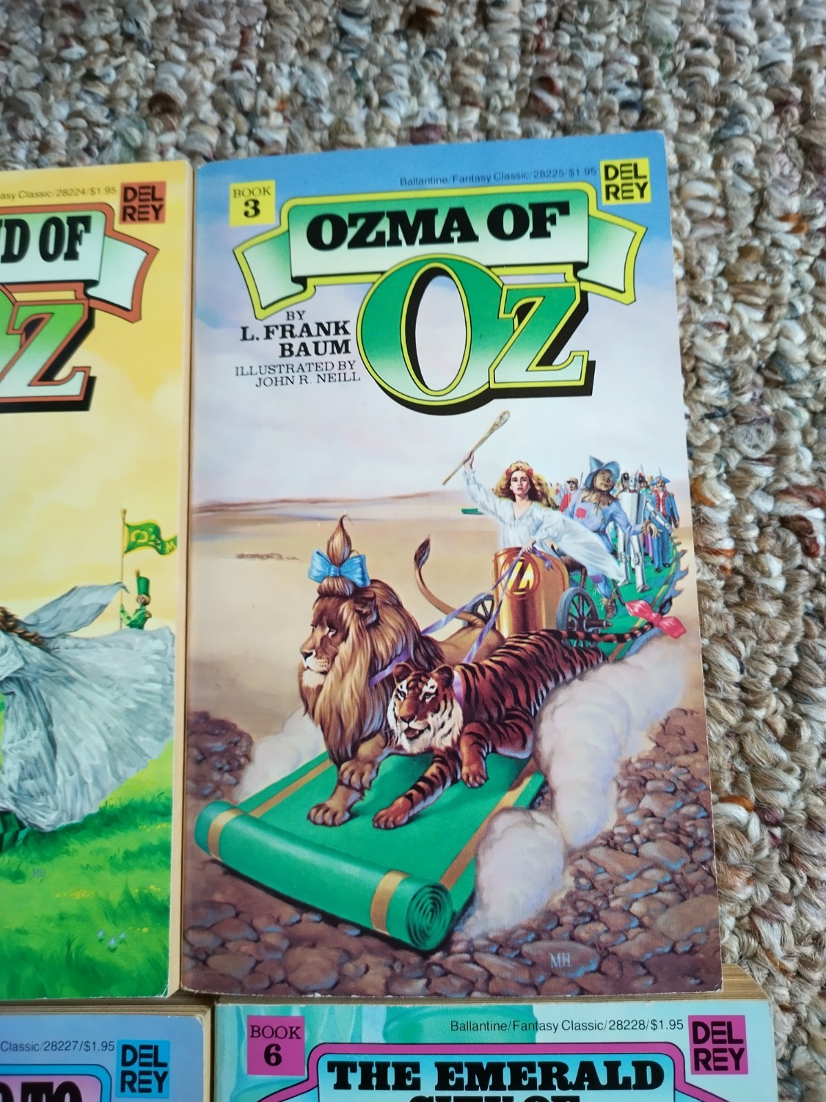 L. Frank Baum – Wizard of Oz – Set Series Lot (#1 -#7) Paperback Del Rey Books