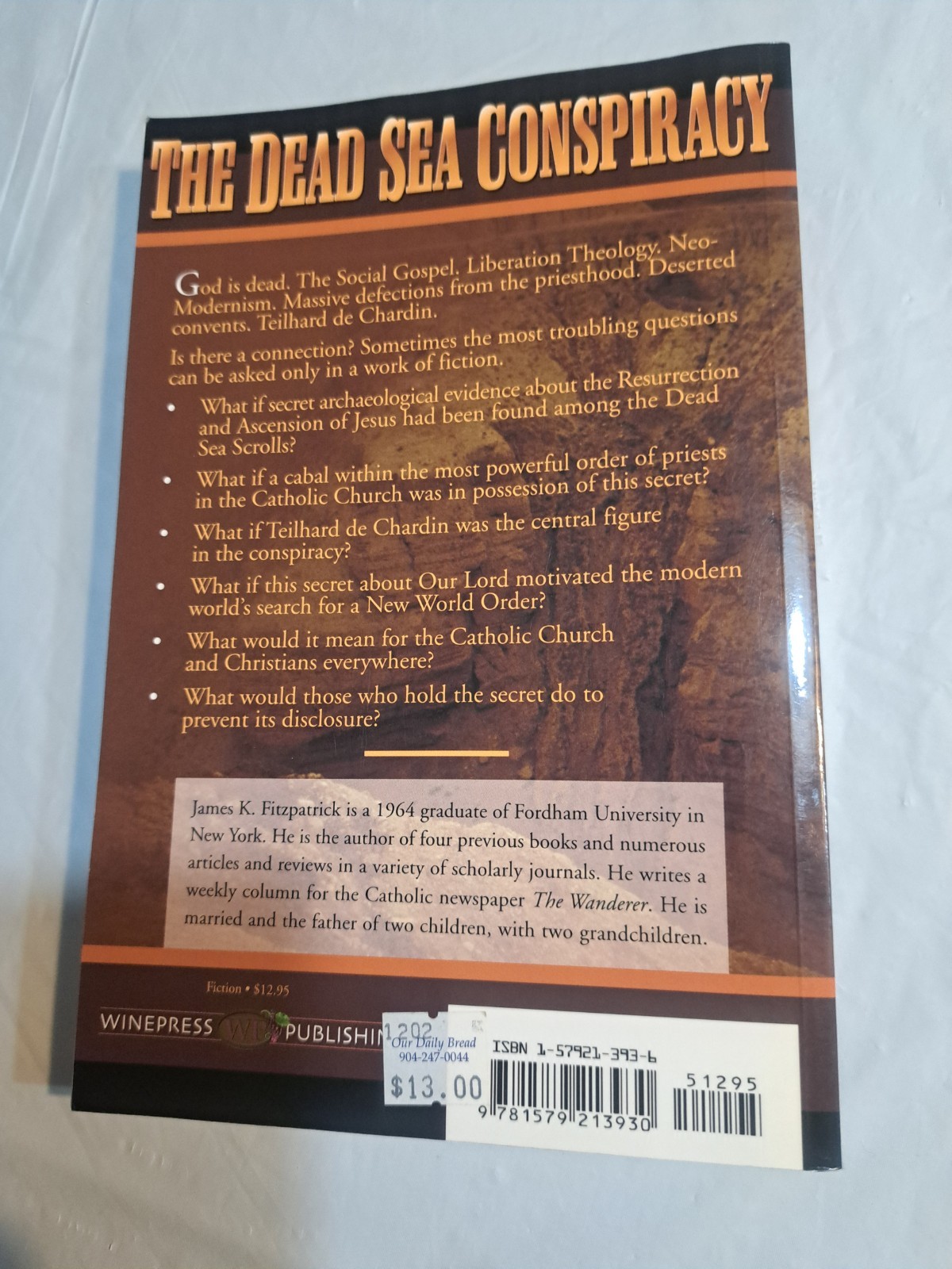 The Dead Sea Conspiracy: Teilhard De Chardin and the New American Church