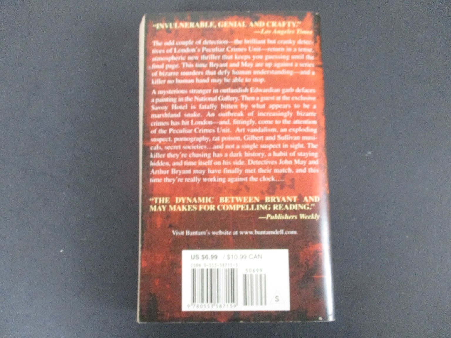 Seventy-Seven Clocks Christopher Fowler 2005 Bryant & May Mystery Bantam Book PB