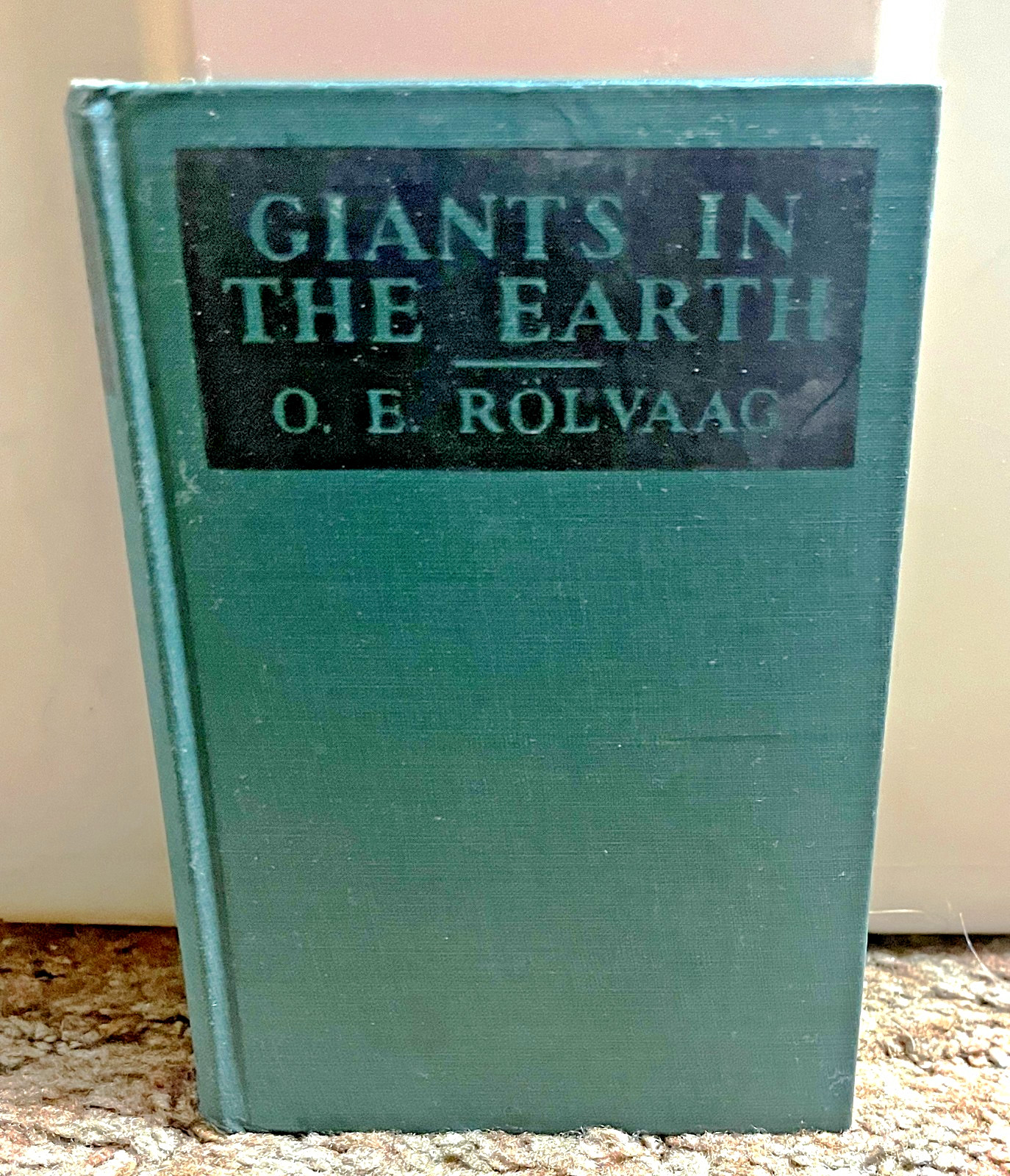GIANTS IN THE EARTH-Norwegian Novel-O. E. ROLVAAG-Excellent 1929 A. L. Burt HC!