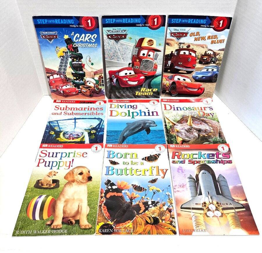 Lot of 26 RL 1 Readers for Boys Hot Wheels Dinosaurs Cars Lego Rockets