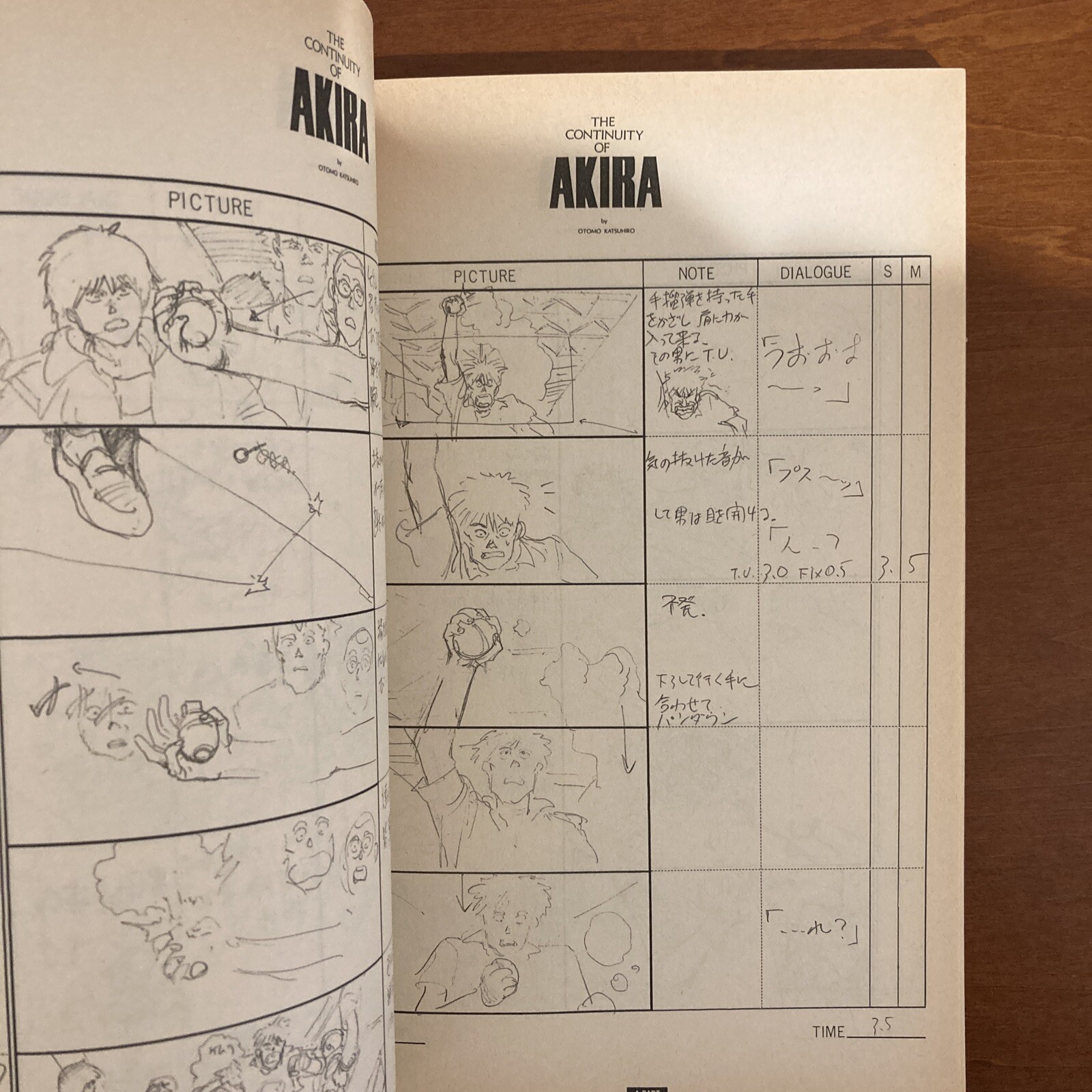 AKIRA Storyboard Collection 1 THE CONTINUITY OF AKIRA Katsuhiro Otomo Art Book