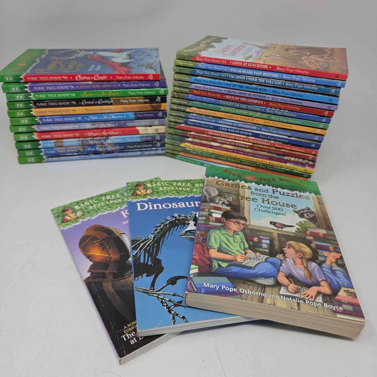 Magic Tree House Book Lot of 32 Scholastic Mixed Series Mary Pope Osborne Merlin