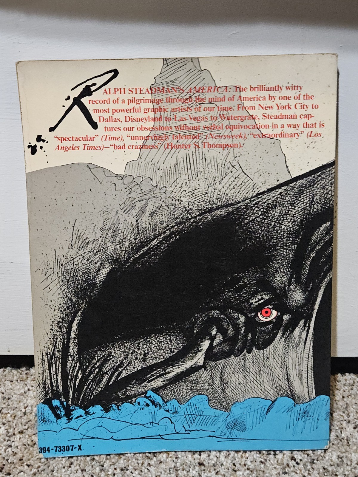 AMERICA By Ralph Steadman Hunter S Thompson Rolling Stone 1974 Vintage FREE SHIP