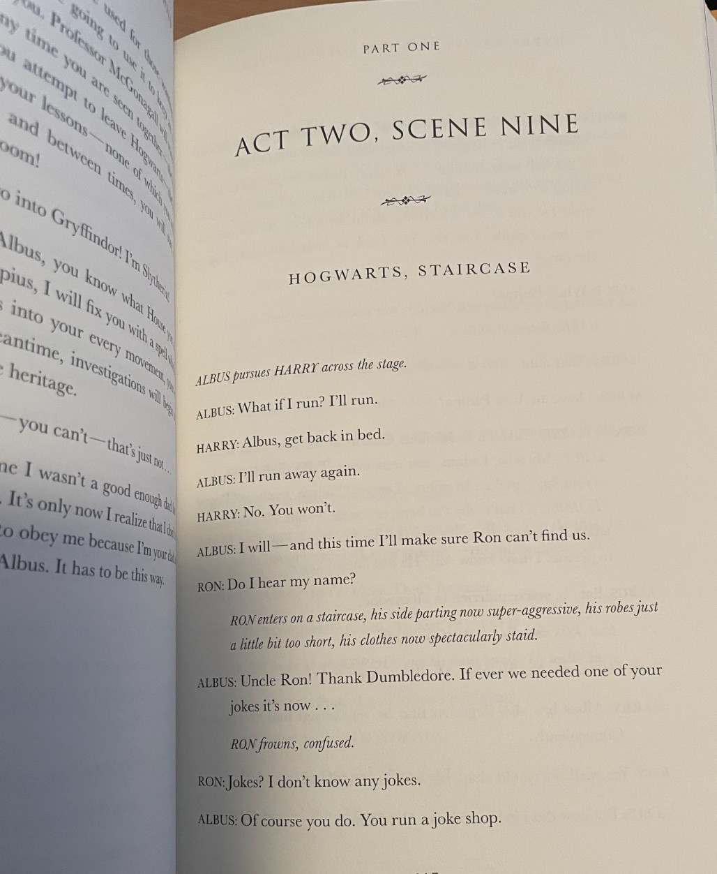 Harry Potter and the Cursed Child Parts One and Two Special Rehearsal Ed. HC NEW