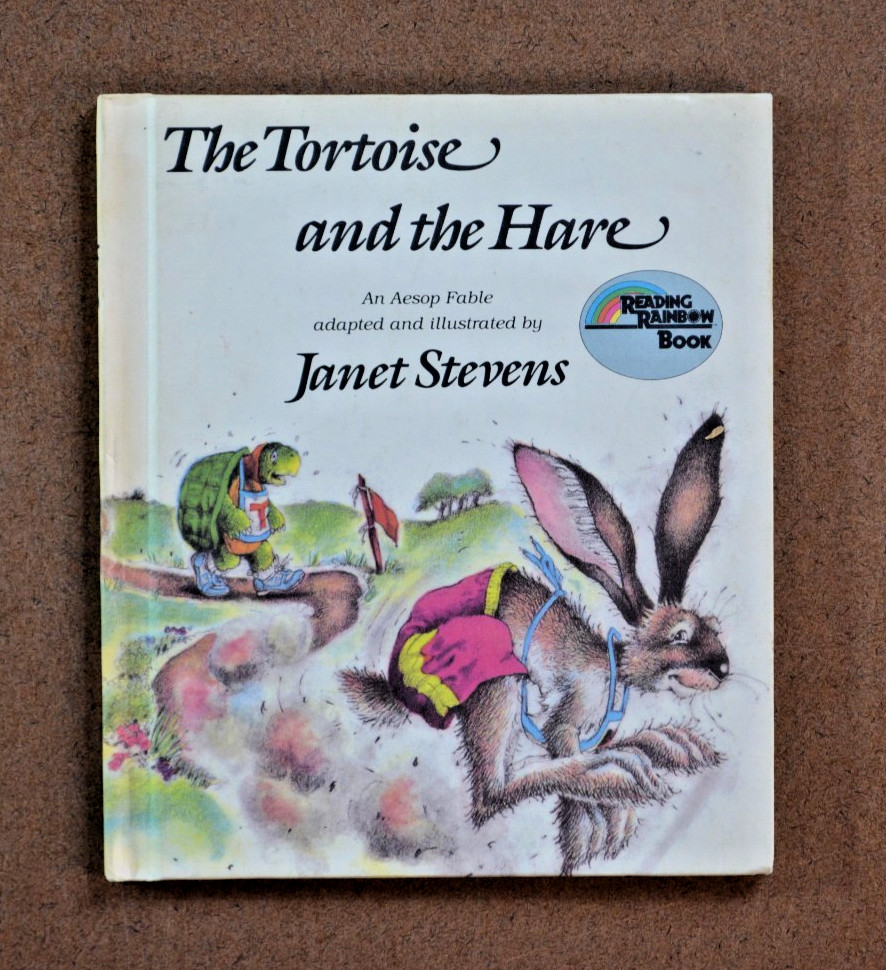 VINTAGE The Tortoise and the Hare by Janet Stevens Reading Rainbow Book 1984