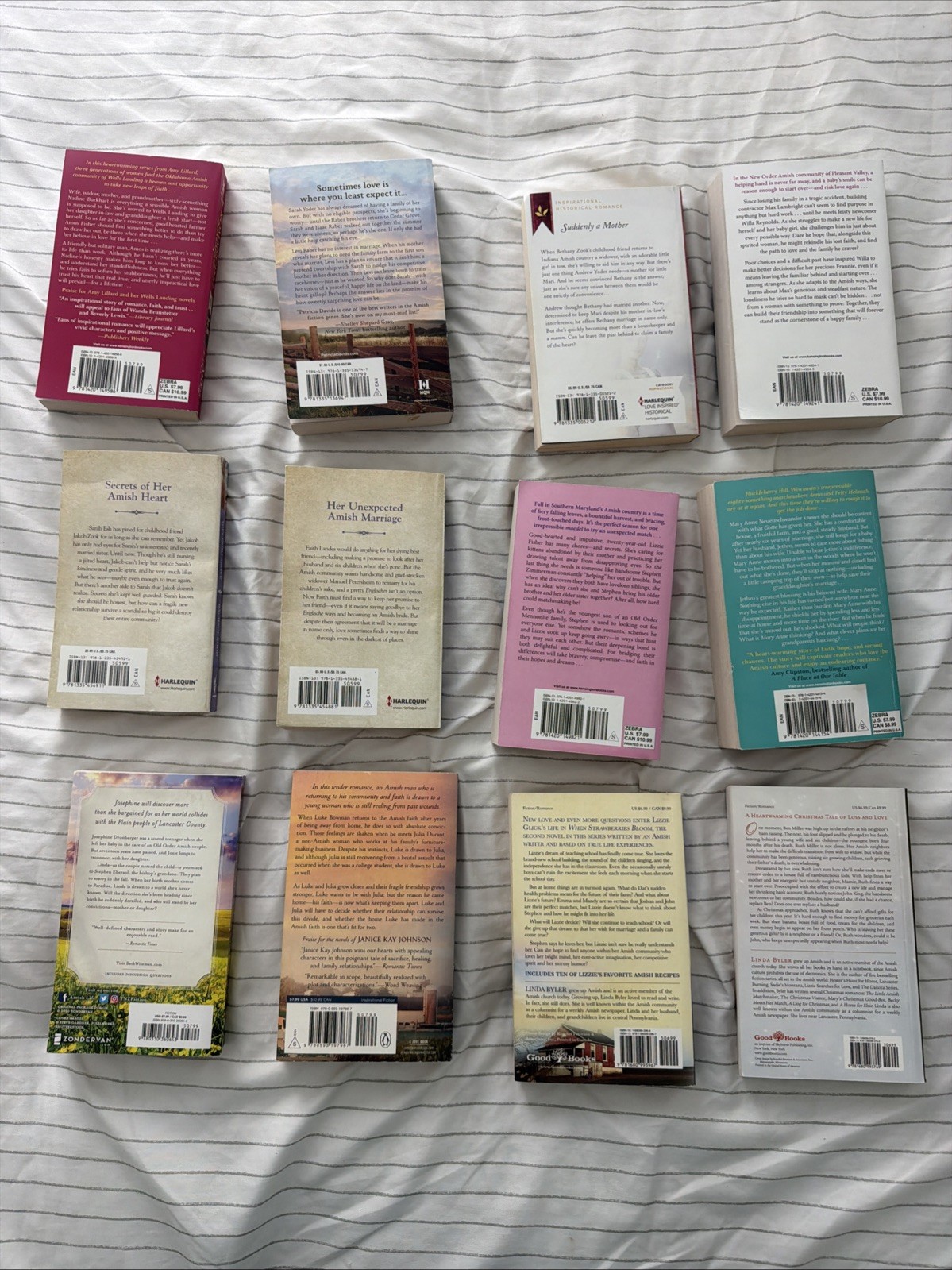 Amish Romance Book Lot 12 Love Inspired Bundle Vannetta Chapman Emma Miller