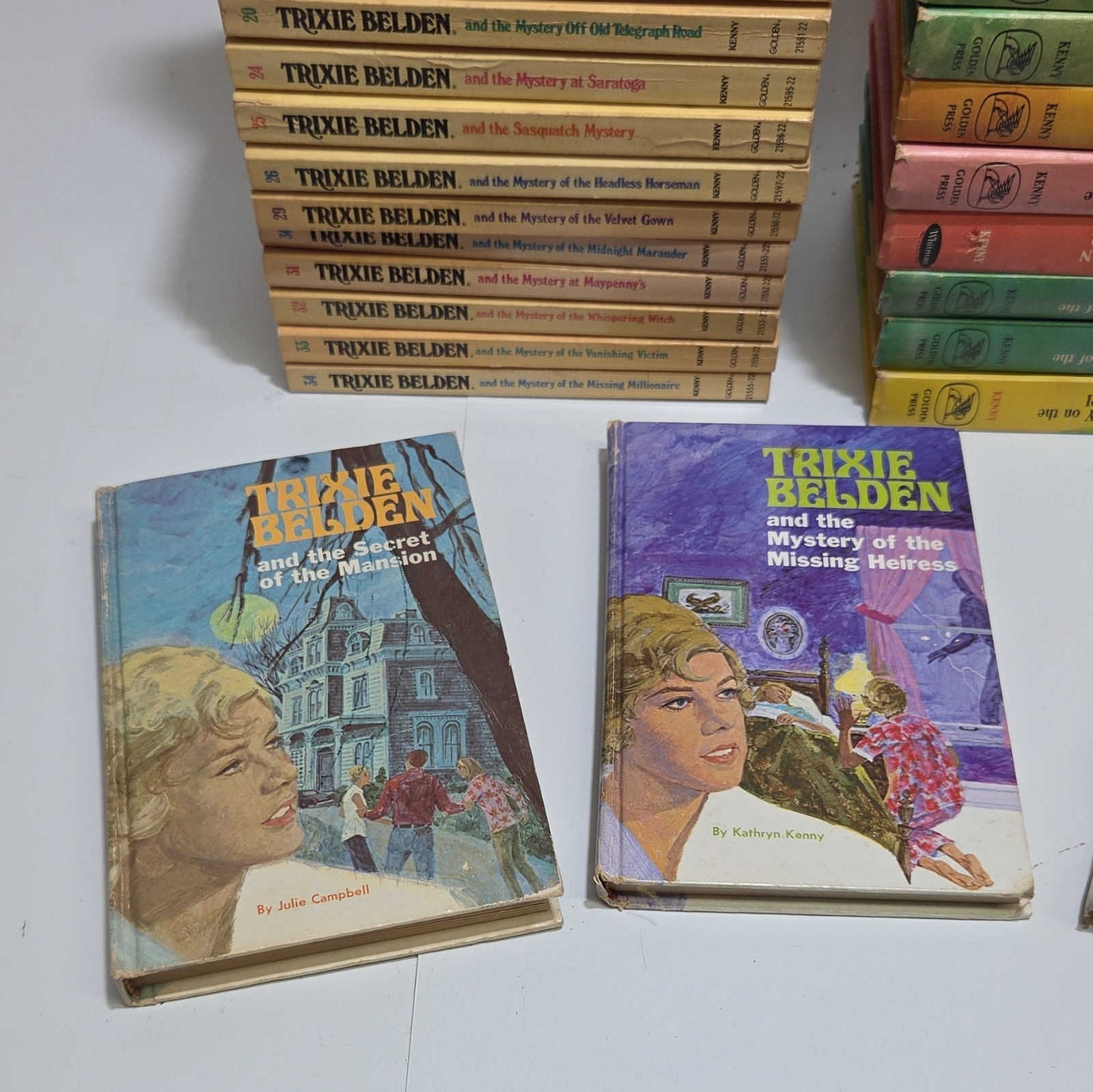 Trixie Belden Hardcover Book Lot Mystery Series Kenny/Campbell Ages 9-12