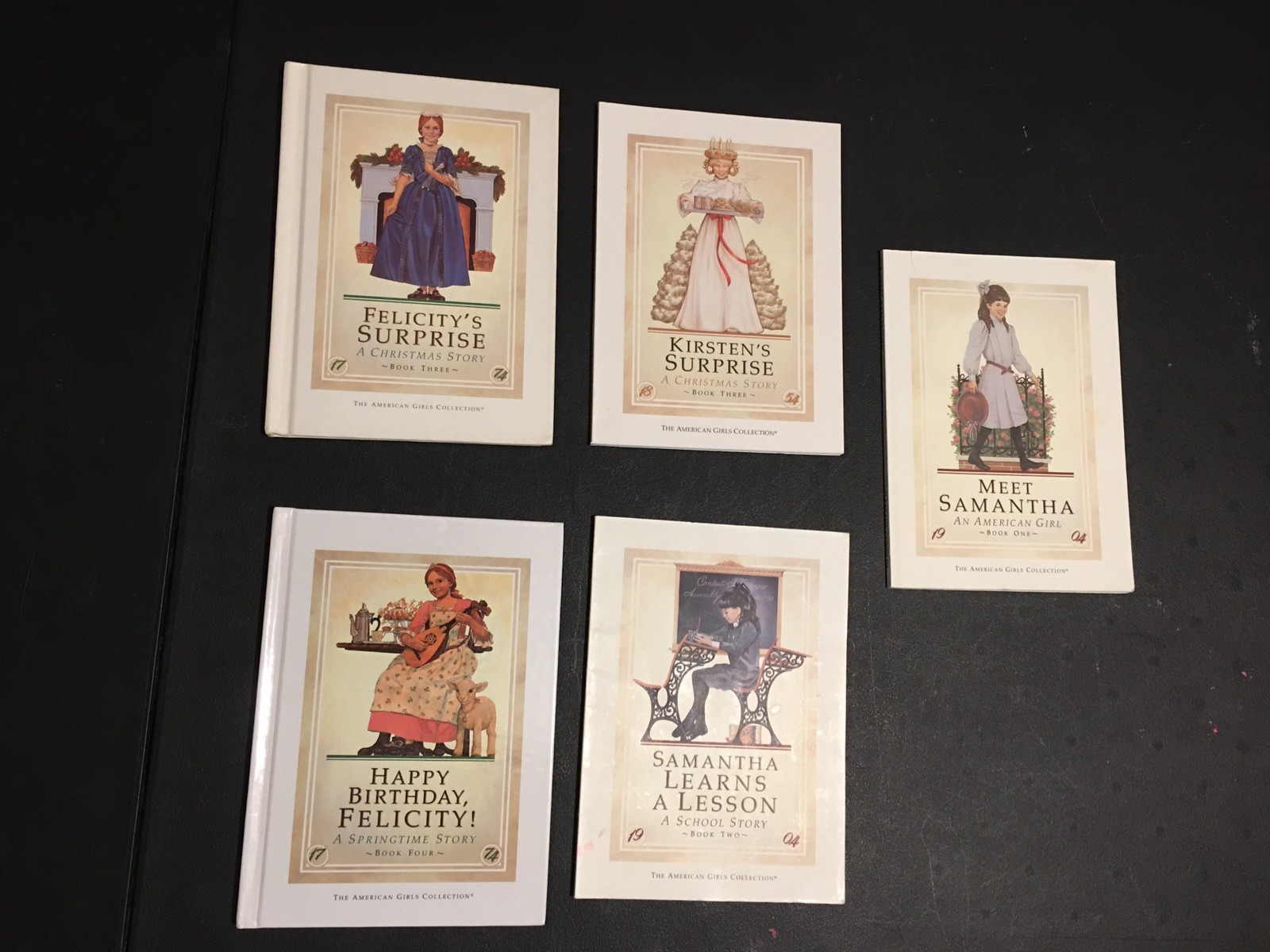 American Girl Doll Felicity Book Lot 5 Books Pleasant Company Samantha Kirsten