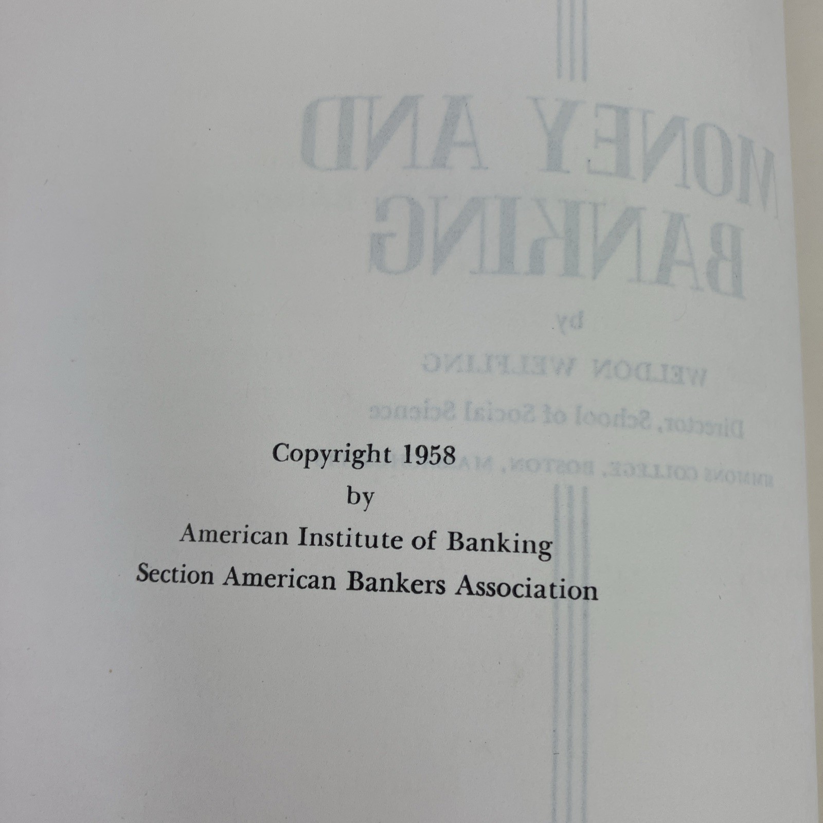 5 Lot – VTG American Institute of Banking Hardcover Book Economics Law Fundament