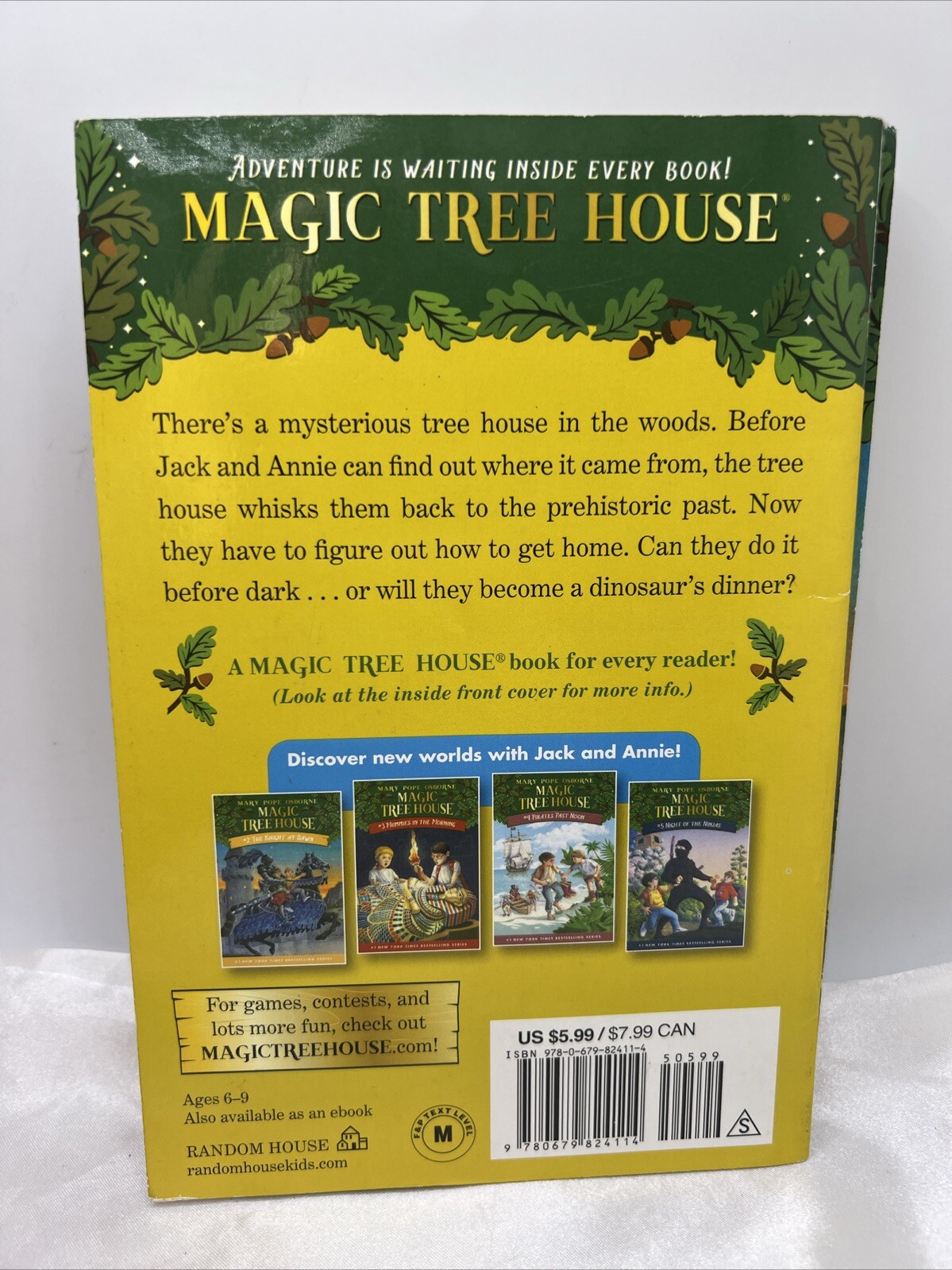 2 Book Magic Tree House Books 1-2 Dinosaurs Before Dark and The Knight at Dawn