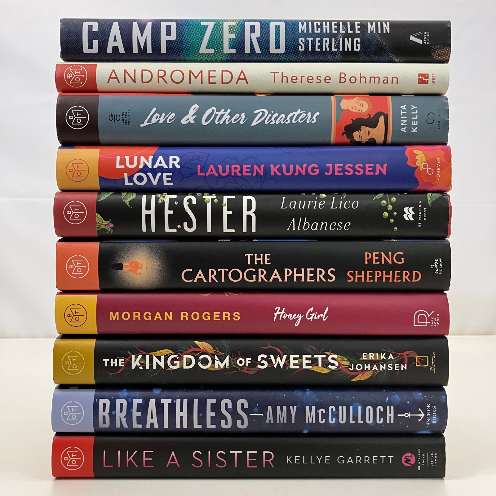 Book of the Month 10 BOTM HCDJ Misc Authors Novels Lot Jessen Bohman Sterling