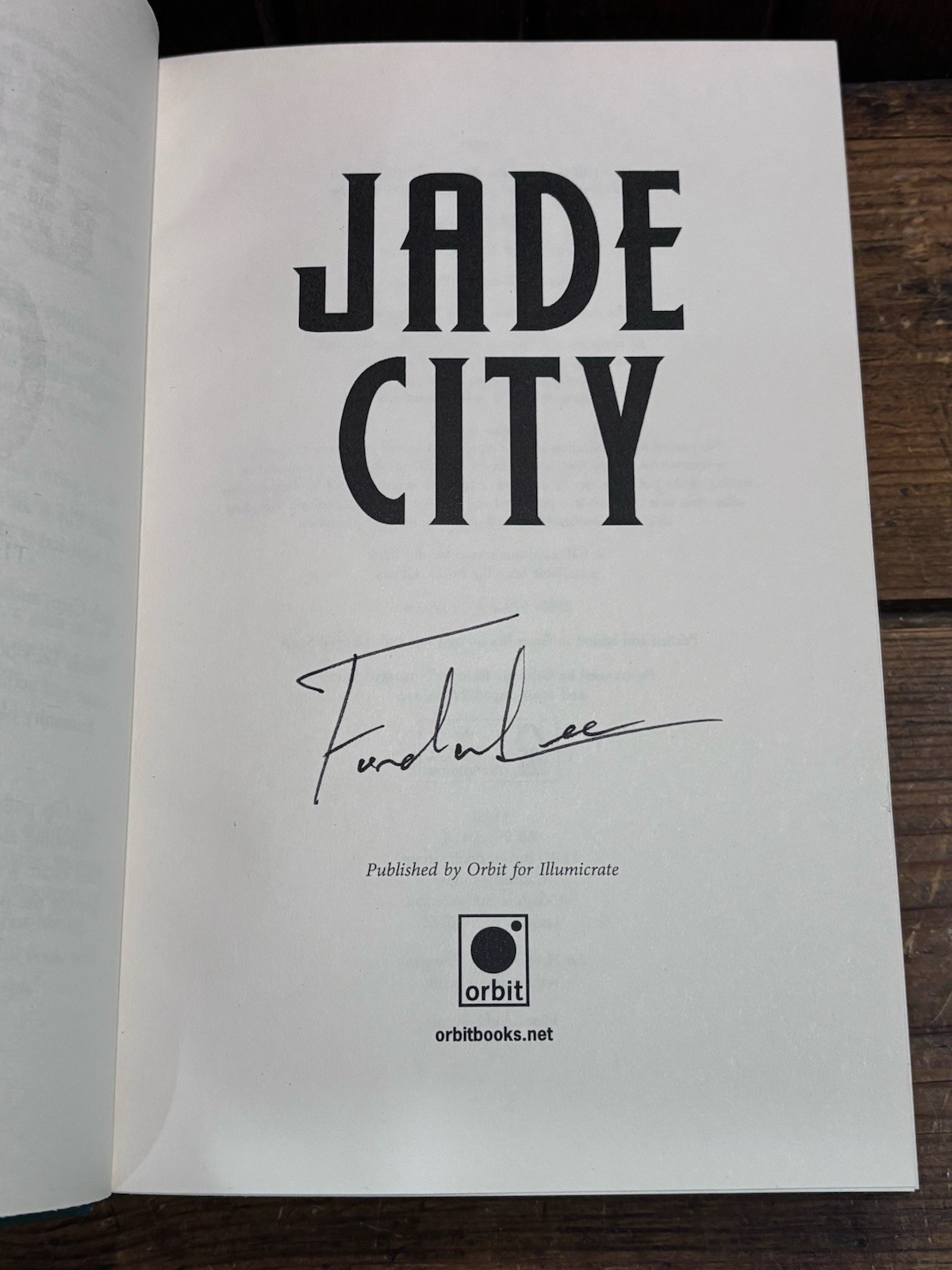 Illumicrate Green Bone Saga Fonda Lee Jade City & Jade War 2 Book Lot Signed