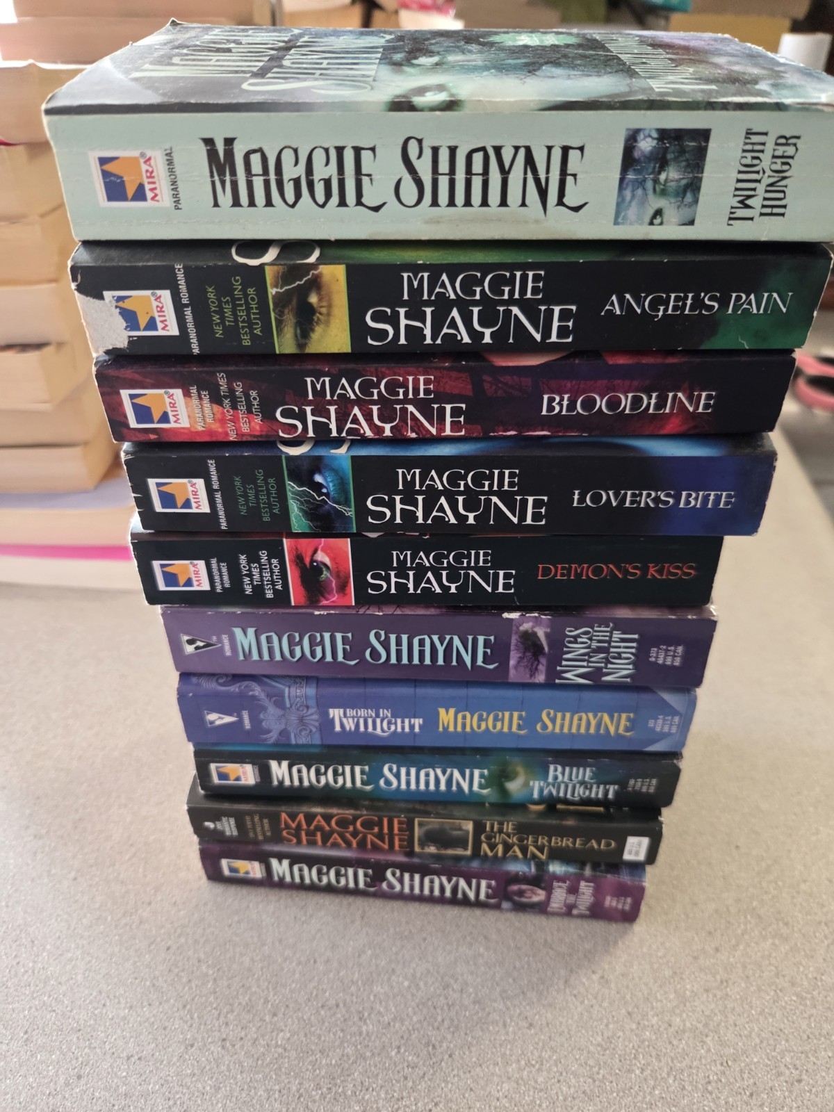 Maggie Shayne Lot Of 10 Books. 2 Are Omnibus=13 Stories In Total. Paranormal…