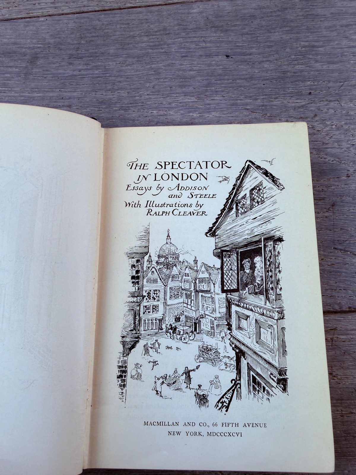 Vintage 1896 The Spectator In London Addison & Steele Macmillan HC 1st Ed