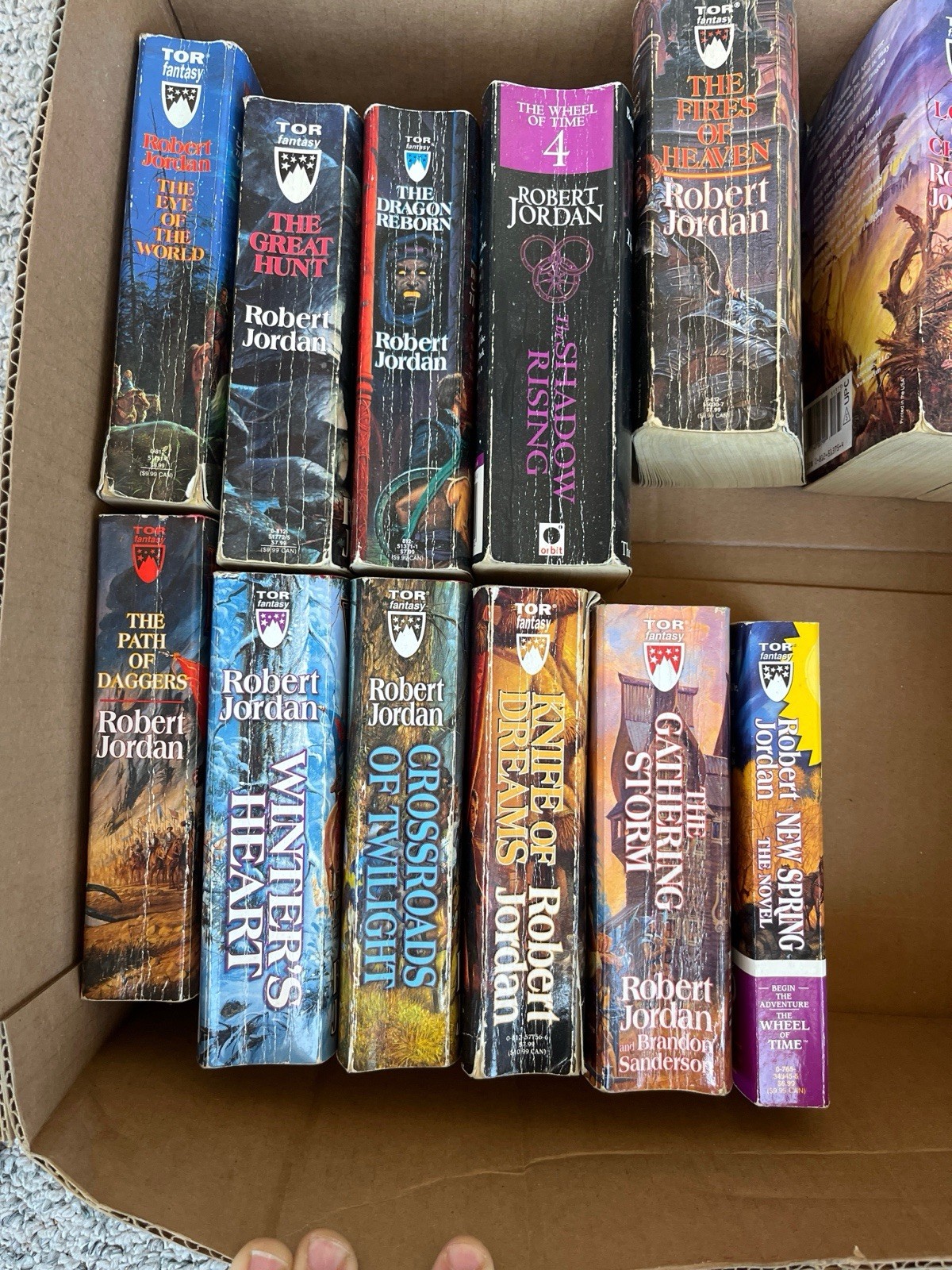 Complete Wheel of Time Series Lot 1-14 + Prequel Robert Jordan Books 2 Hc 1st Ed