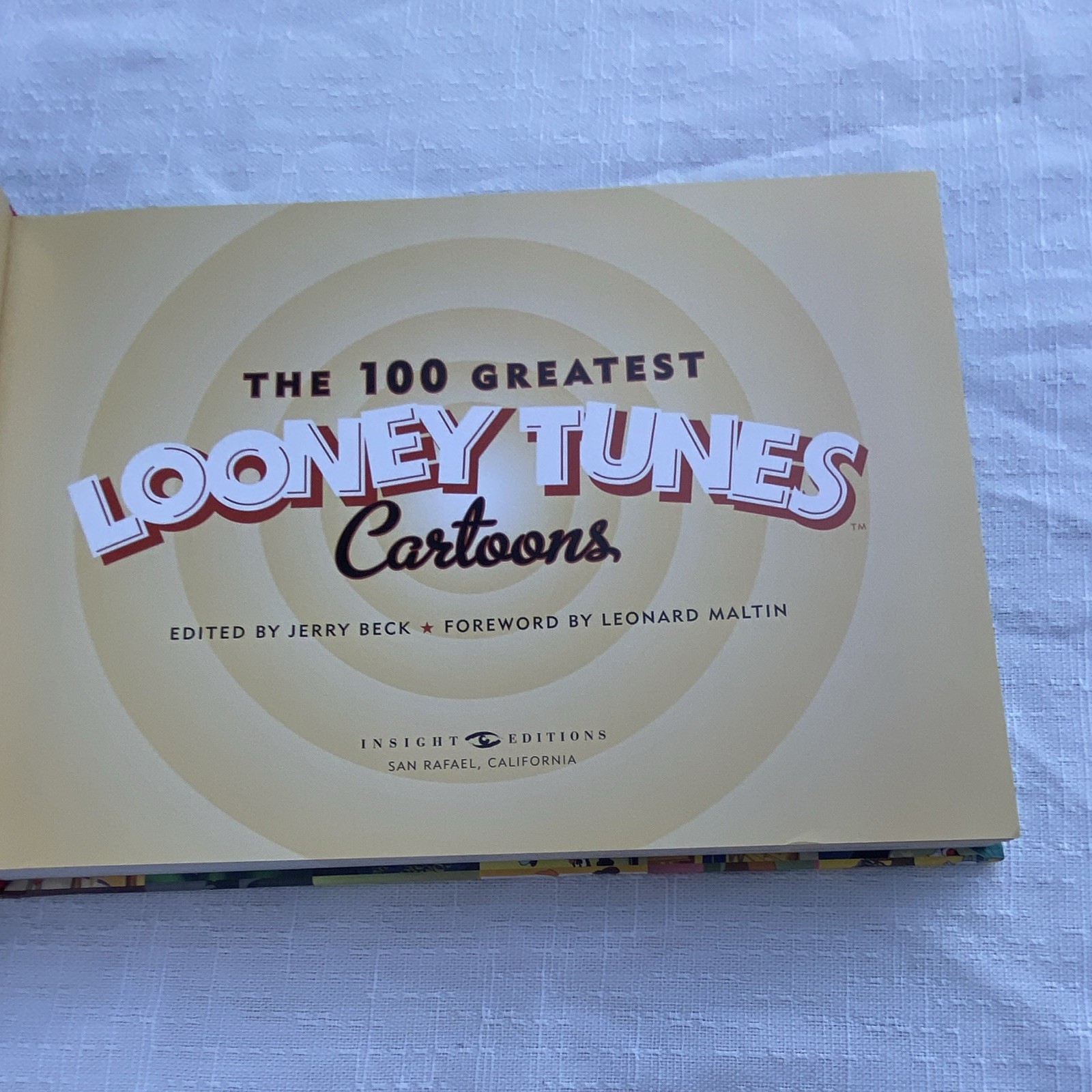 Insight Editions The 100 Greatest Looney Tunes Cartoons Hardcover Illus 2010