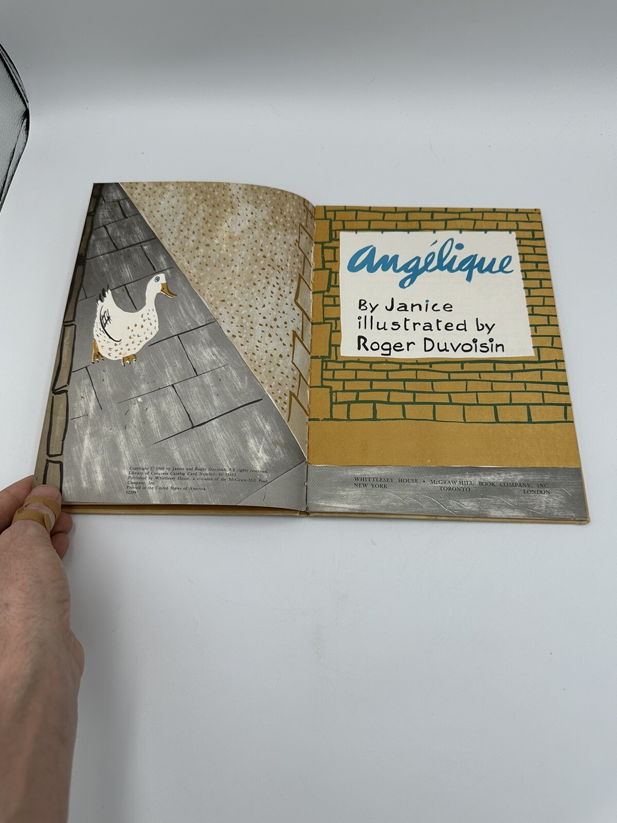 Angelique by Janice & Roger Duvoisin 1960 1st Ed. HC Vintage Childrens Book Kids