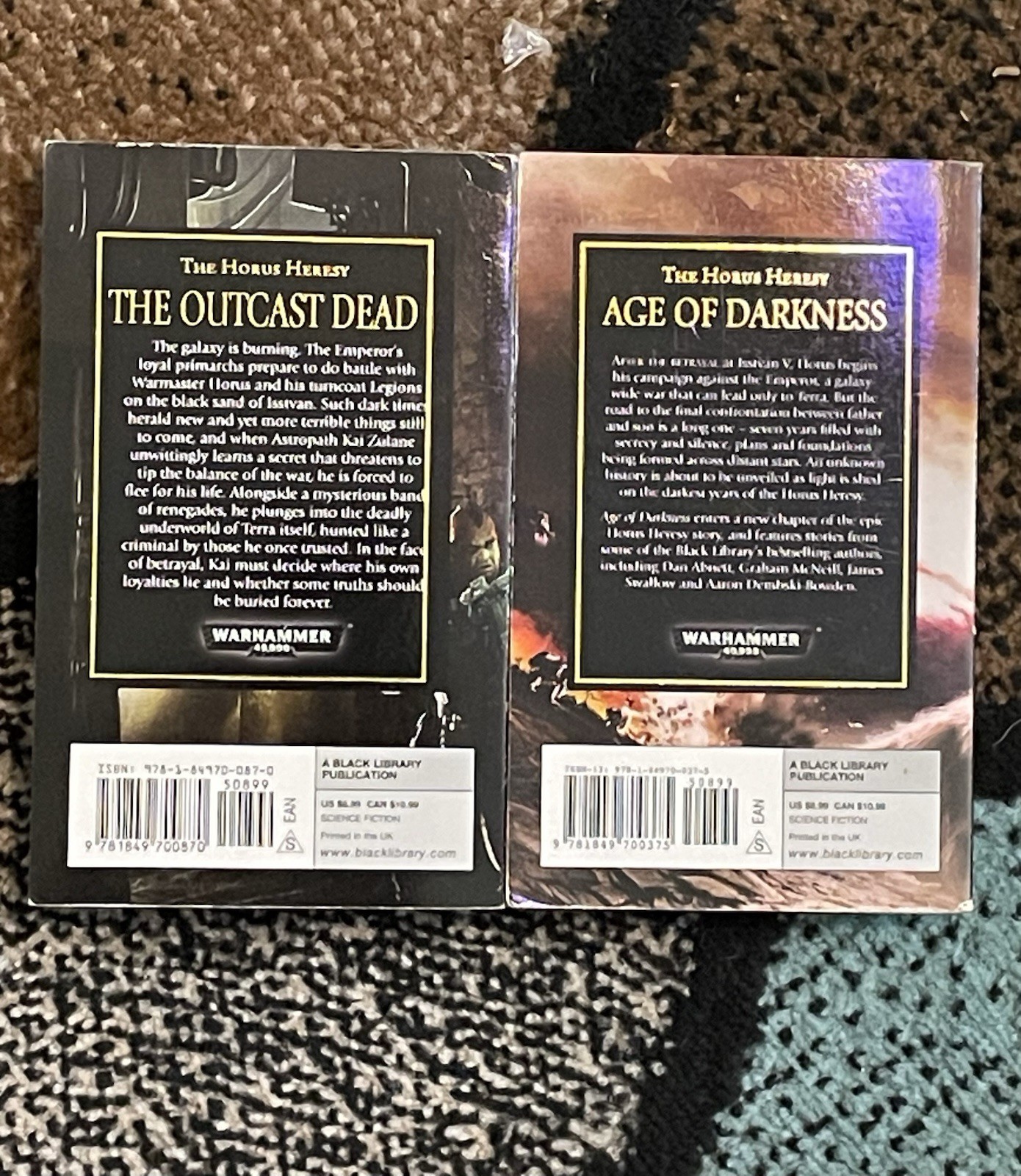 Horus Heresy, Warhammer 40K, Black Library. Age Of Darkness, The Outcast Dead.
