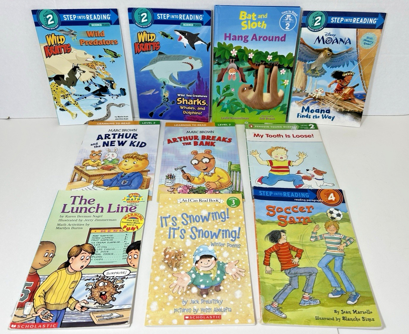 Level 2 Boys Readers Step Into Reading, I Can Read, Learning to Read Lot of 10