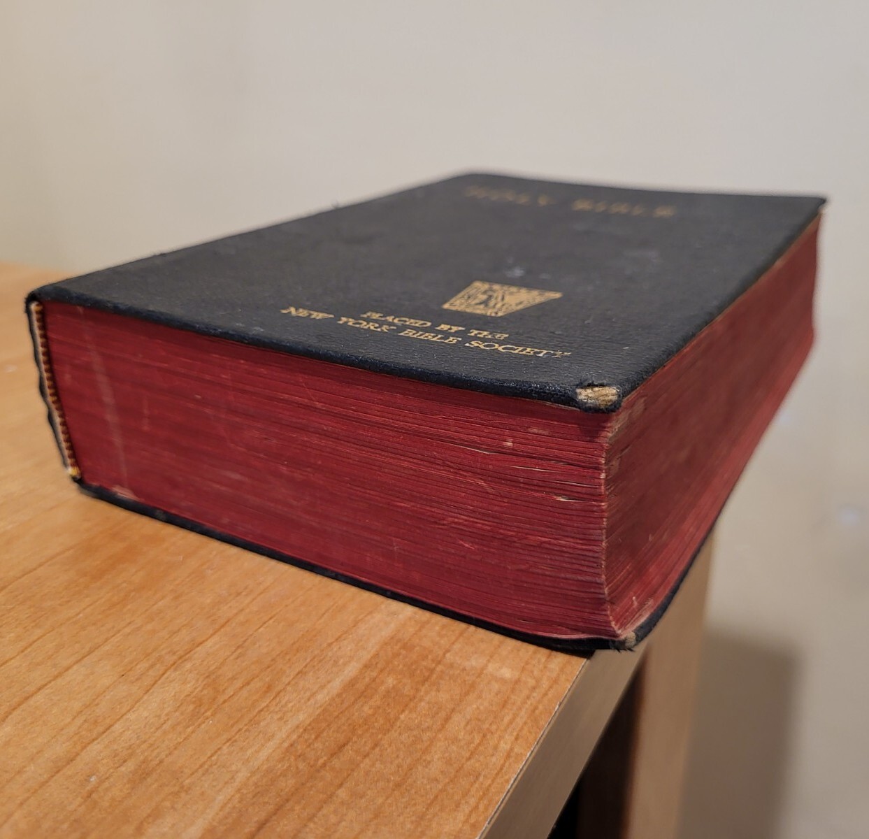 HOLY BIBLE New York Bible Society HARDCOVER National Bible Press VINTAGE